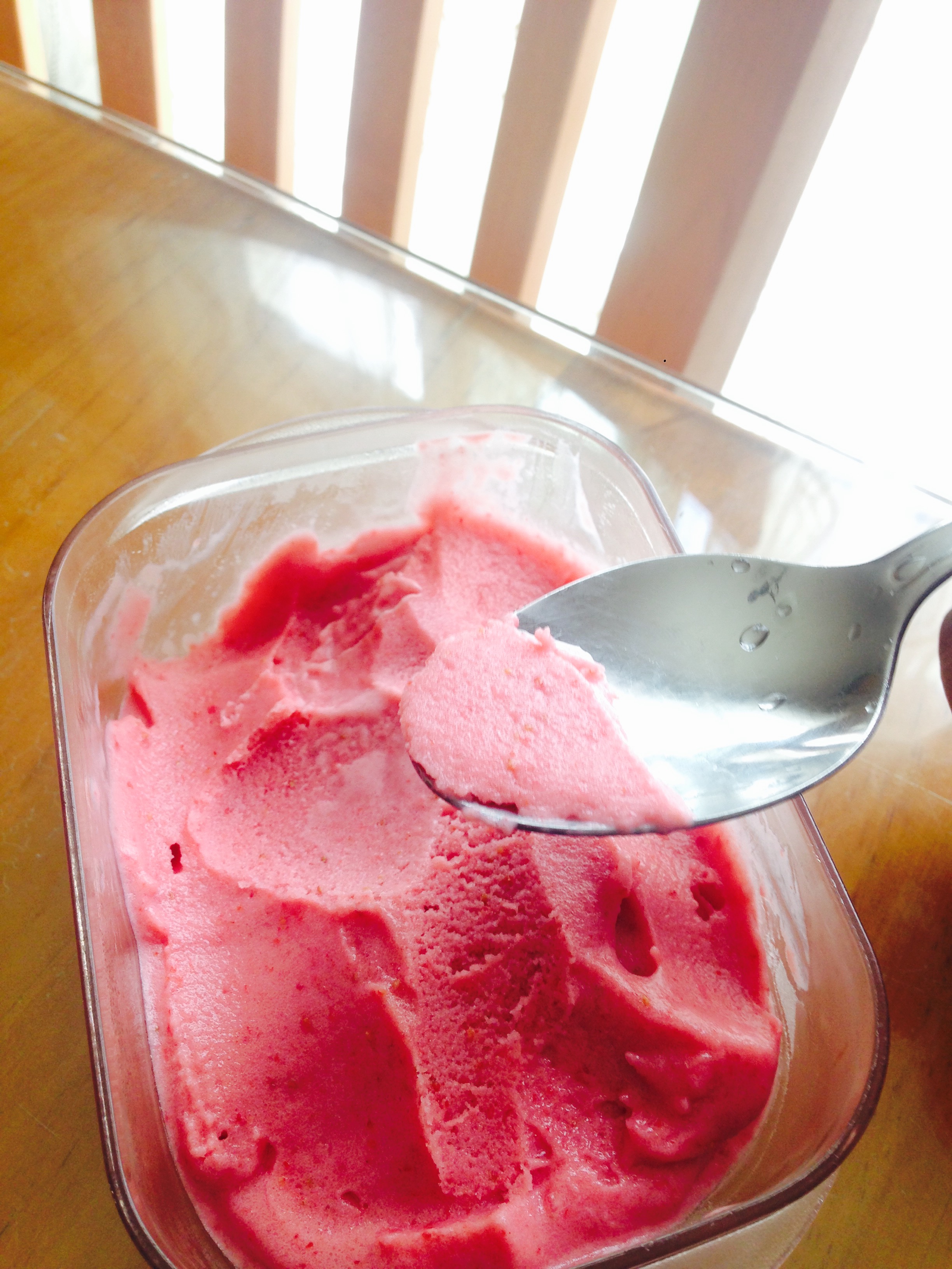2-Ingredient Strawberry Sorbet Eysa H