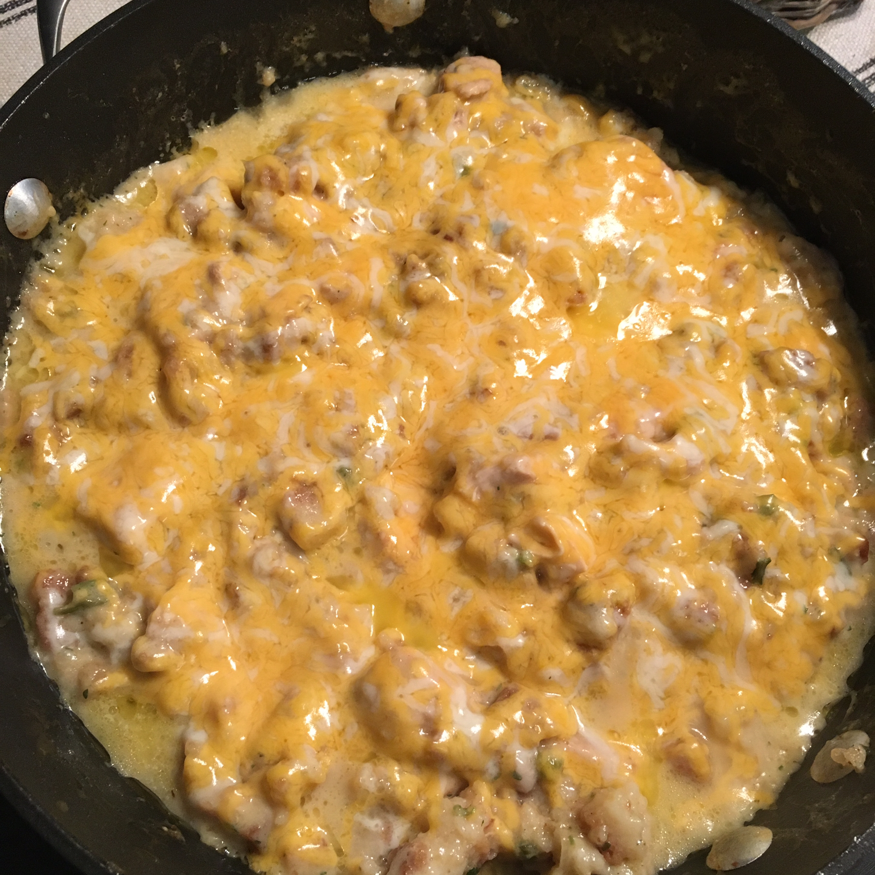 Chicken and Stuffing Skillet 
