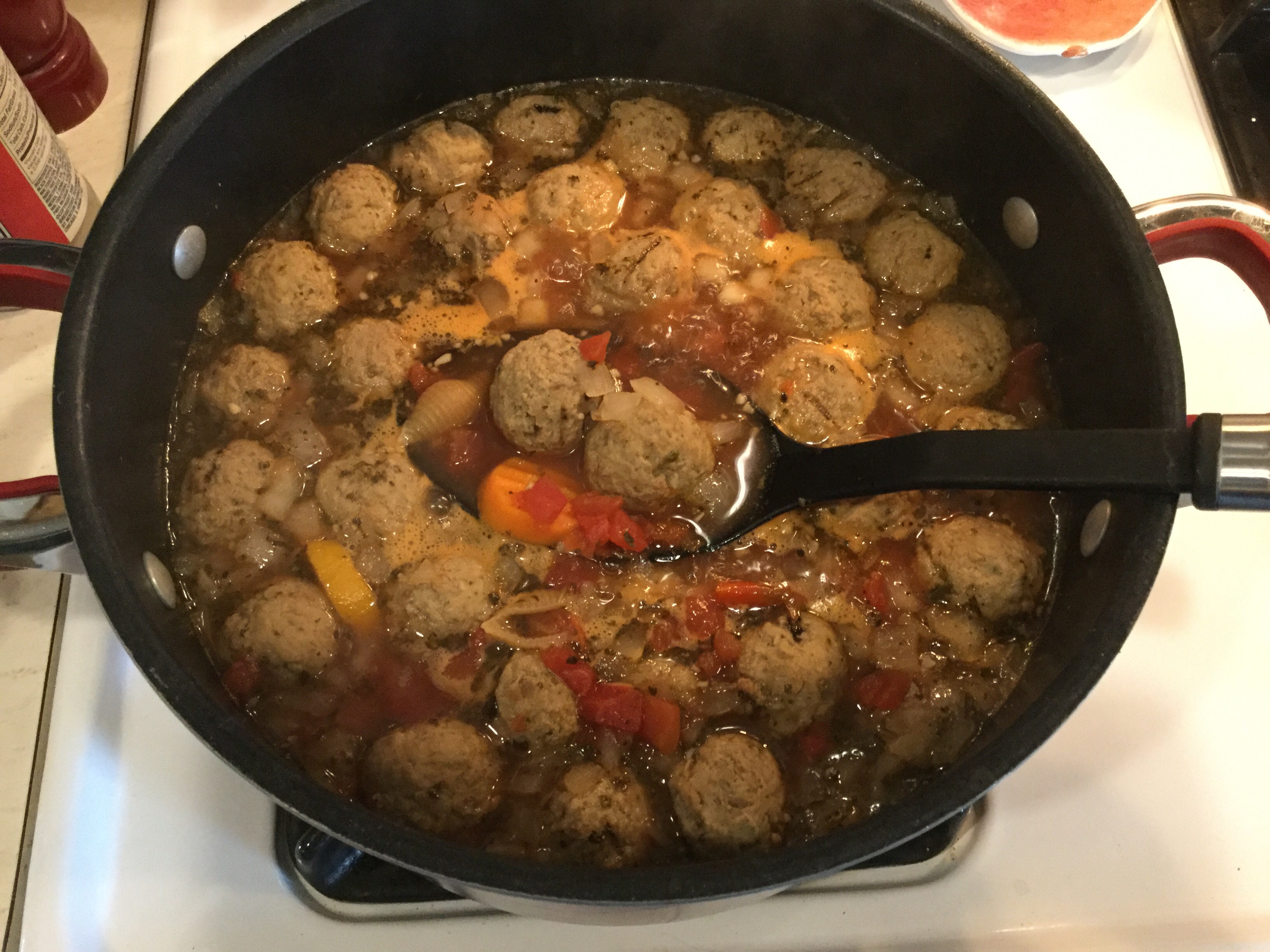 Hearty Italian Meatball Soup 