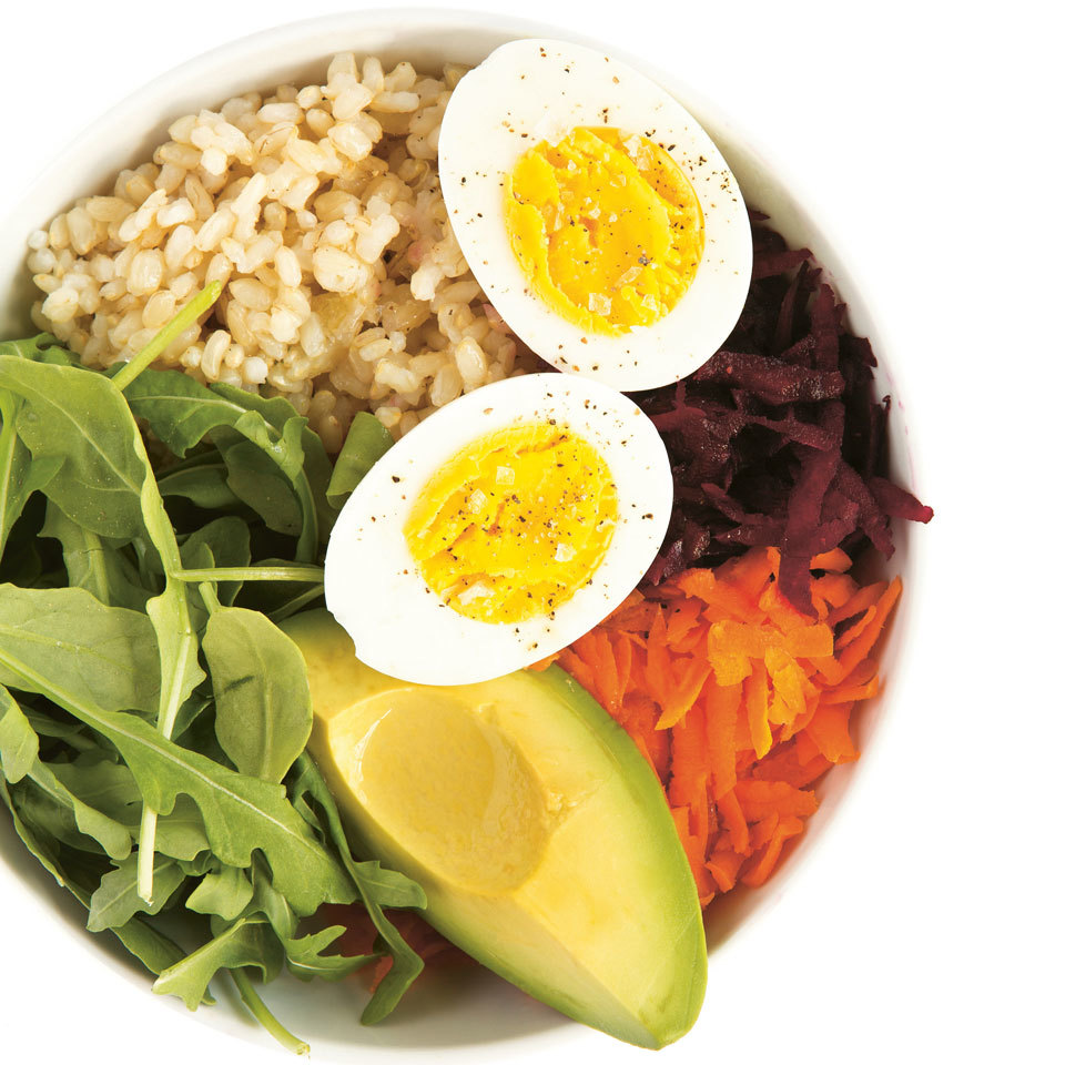 <p>Start the day off right with a healthy combo of brown rice, beets, avocado, arugula and eggs in this delicious breakfast bowl recipe from Bobbi Brown's book Beauty from the Inside Out. Prep everything the evening before (minus the eggs) to make the morning a breeze. (Recipe developed by Lily Kunin for Bobbi Brown's Beauty from the Inside Out, Chronicle Books, copyright 2017.)</p>
                          
