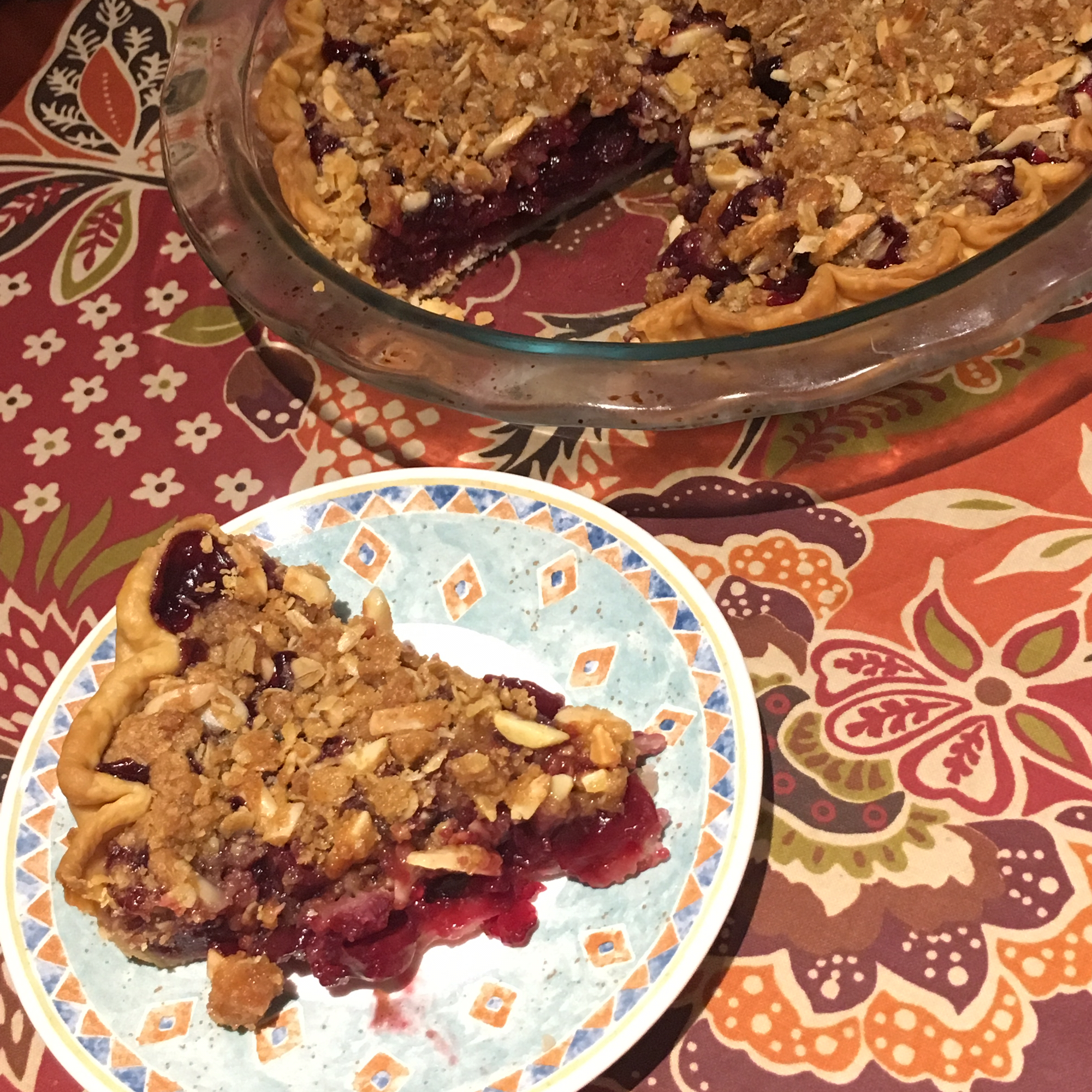 Cherry Pie with Almond Crumb Topping 