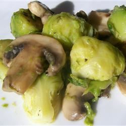 Brussels Sprouts with Mushrooms 