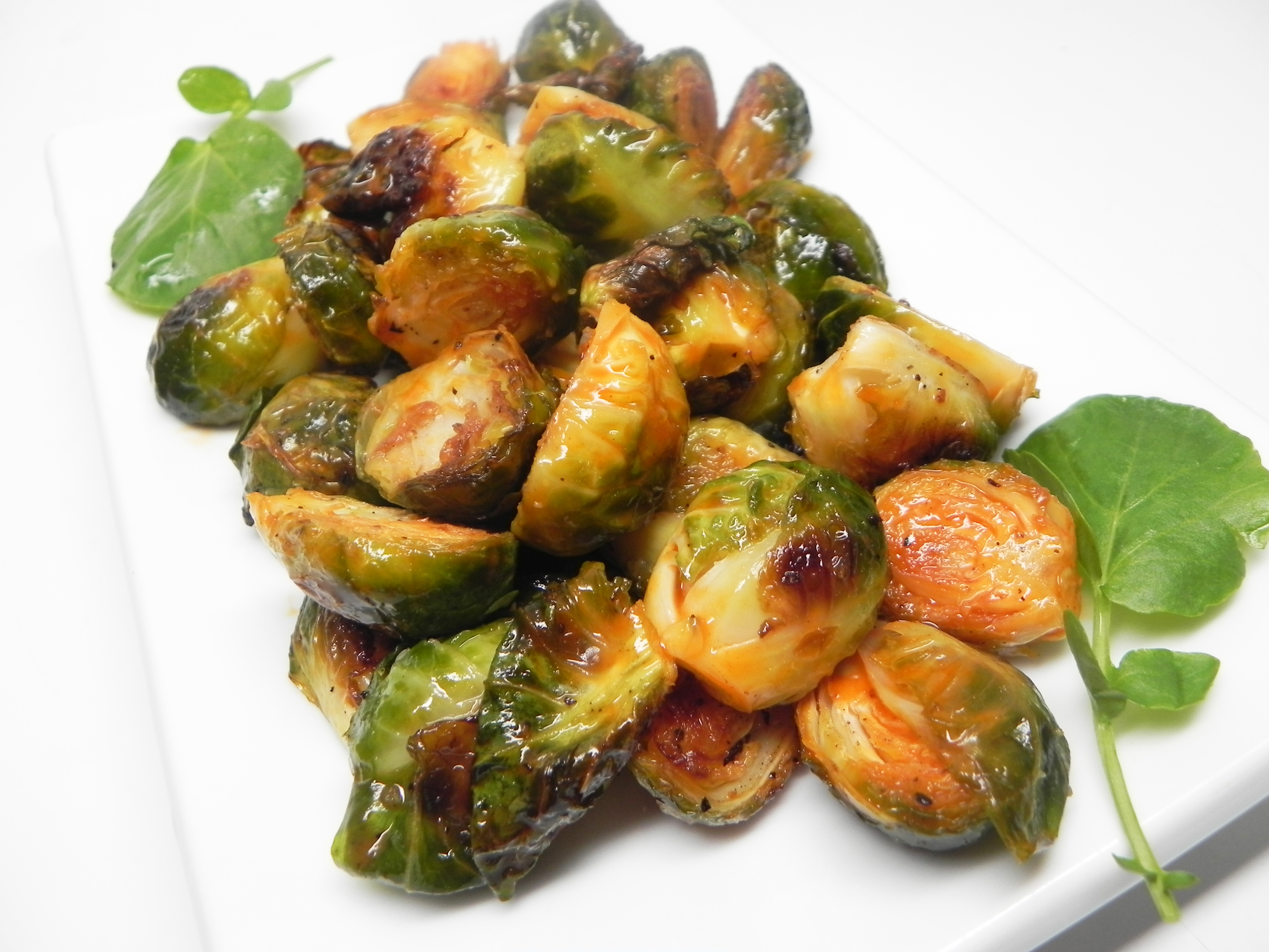 Roasted Buffalo Brussels Sprouts