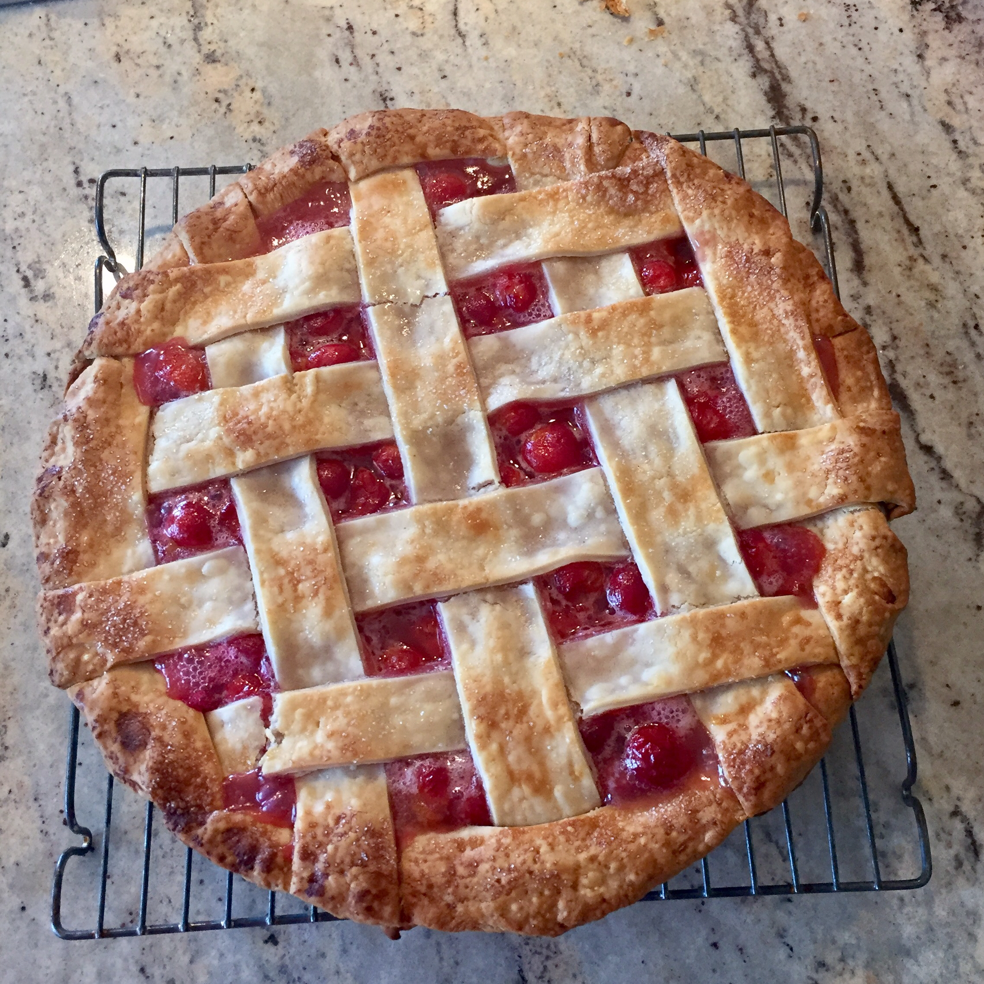 Baked Fresh Cherry Pie