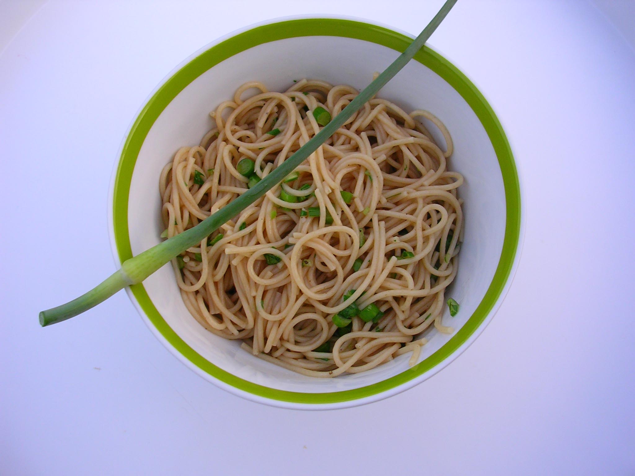 Pasta with Garlic Scapes