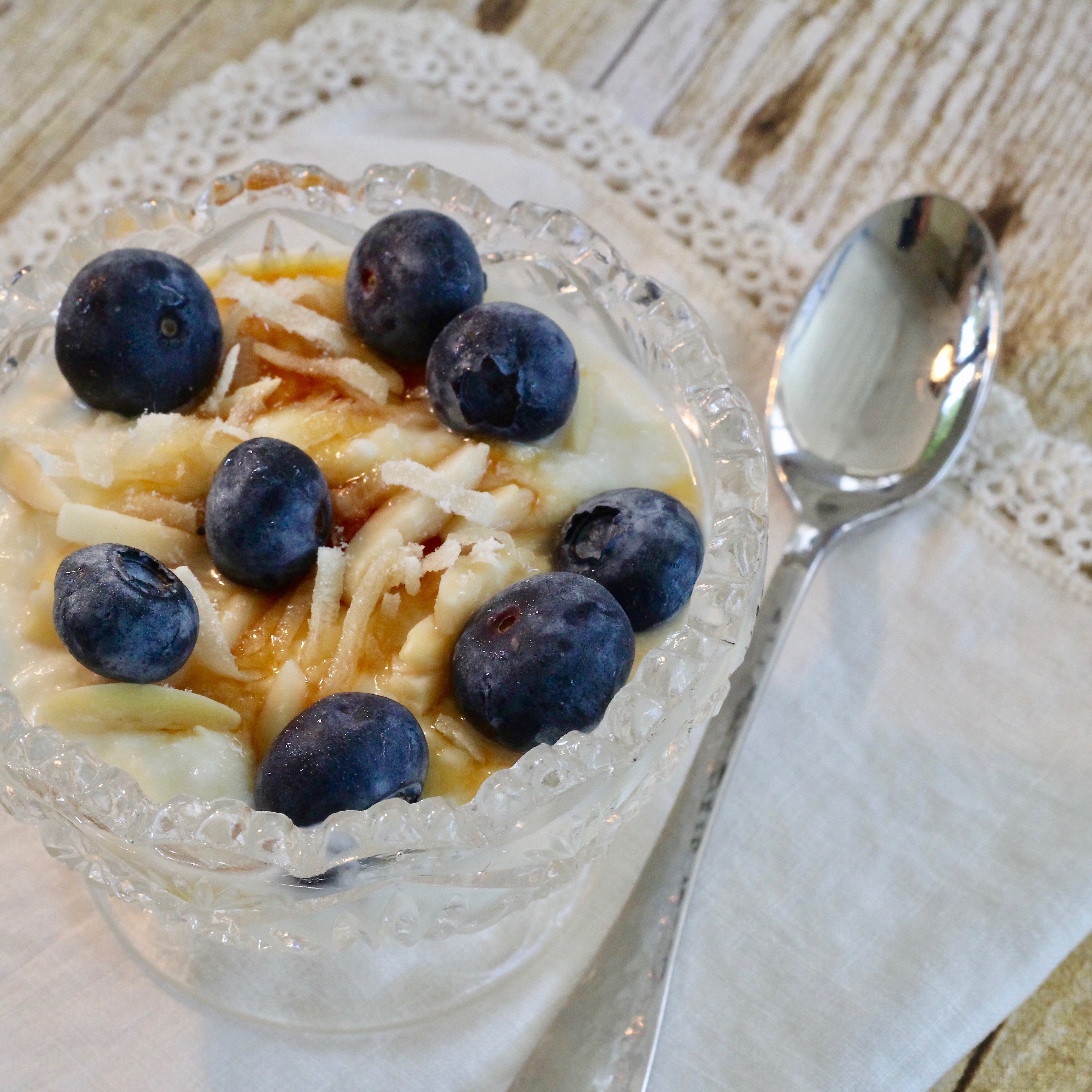 Creamy Blueberry Coconut Ricotta Bowl 