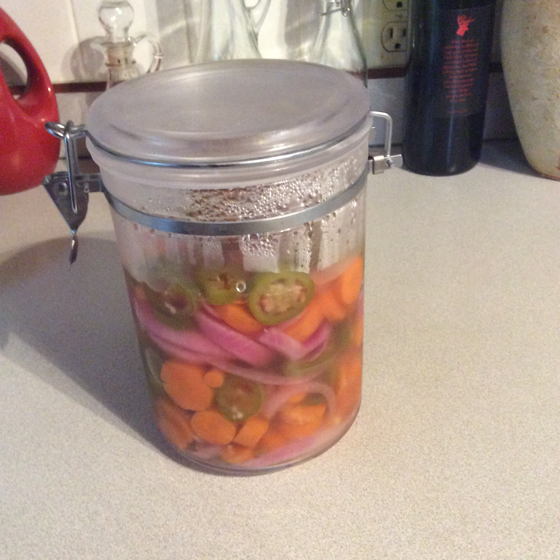 Pickled Jalapenos and Carrots 
