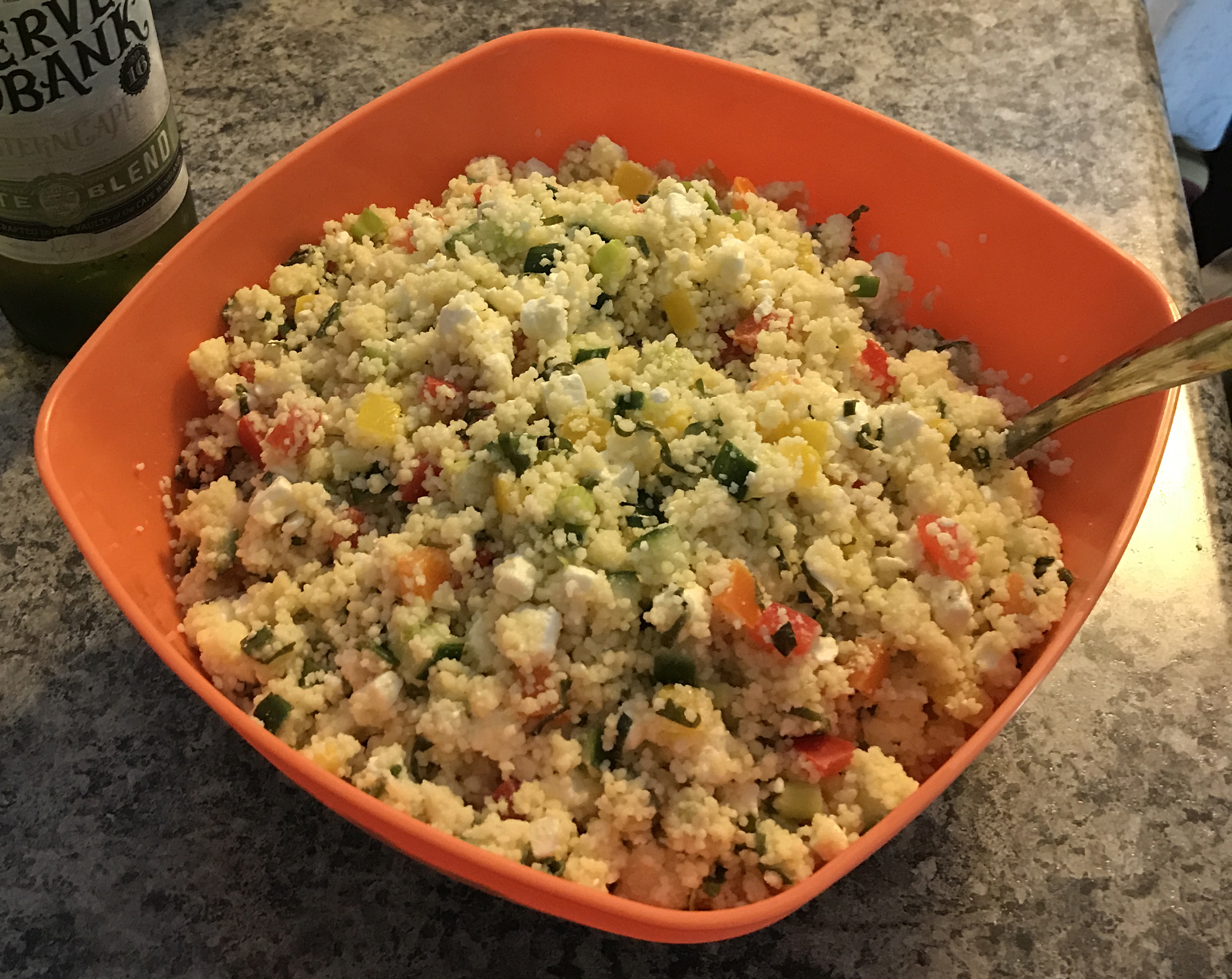 Mediterranean Couscous Salad with Feta and Mint Sharon Dyson-Demers