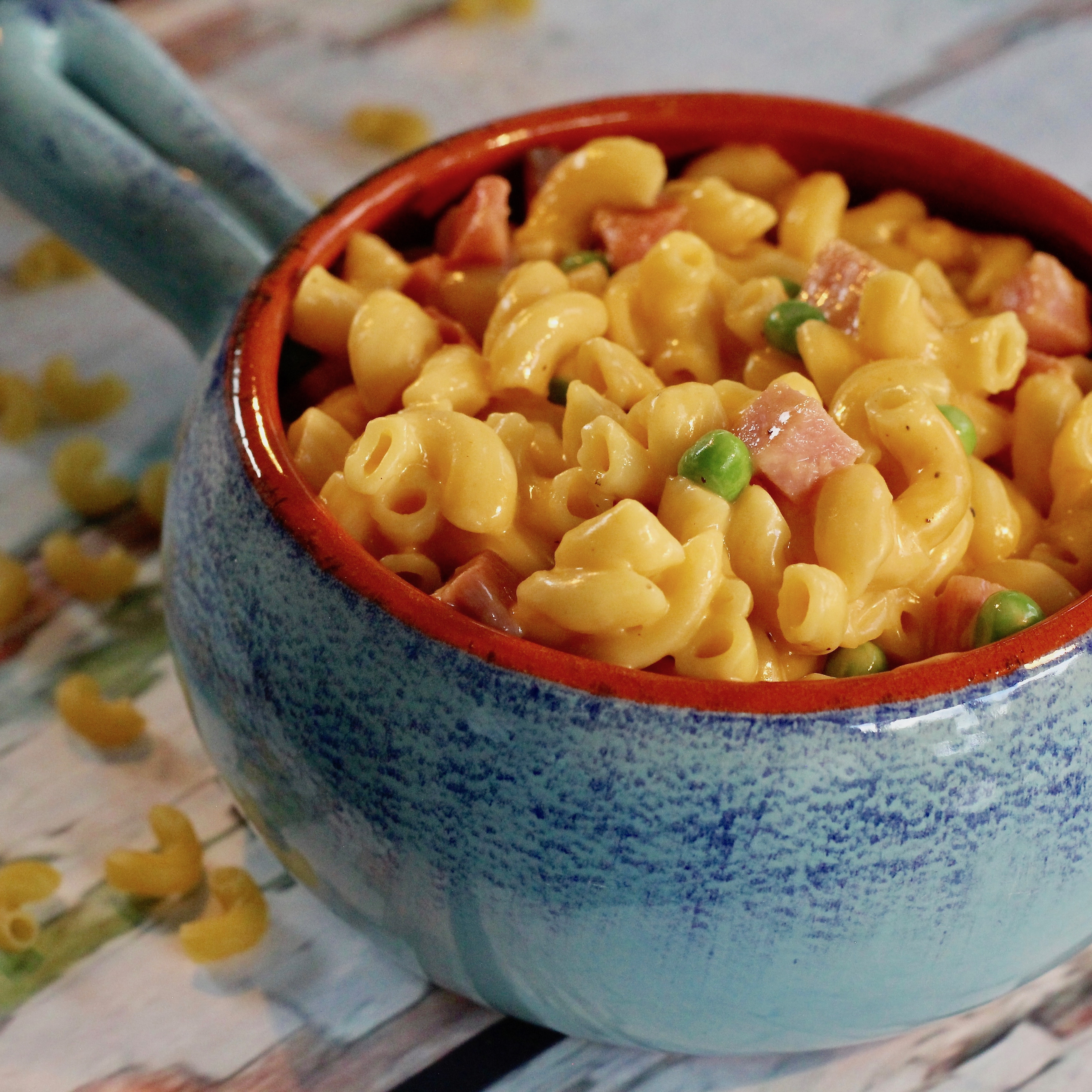 Instant Pot® Mac and Cheese with Ham and Peas