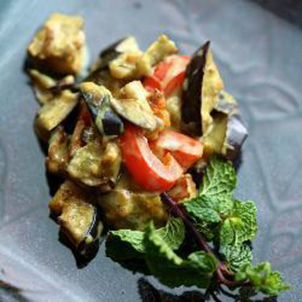Vegan Eggplant Curry with Fresh Mint Natasha Titanov