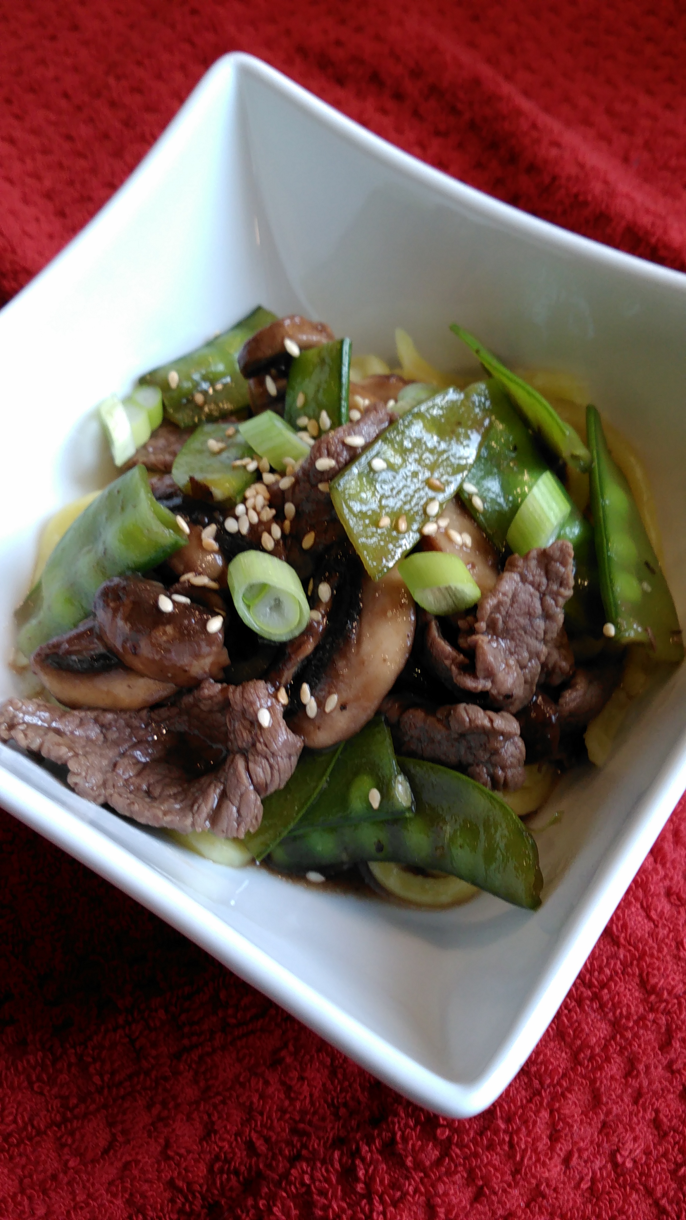 Asian Beef with Snow Peas 