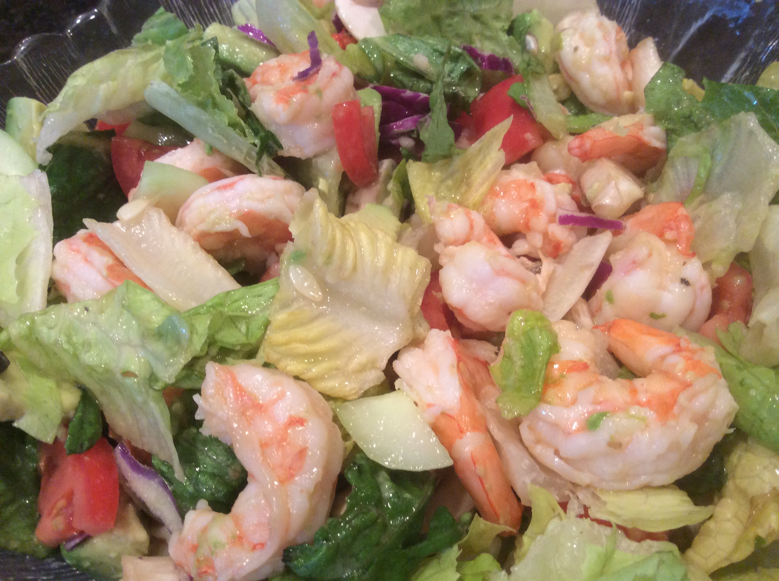 Warm Shrimp Salad 