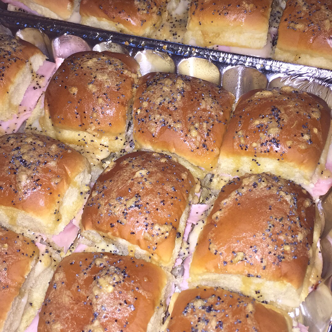 Baked Ham and Cheese Party Sandwiches 