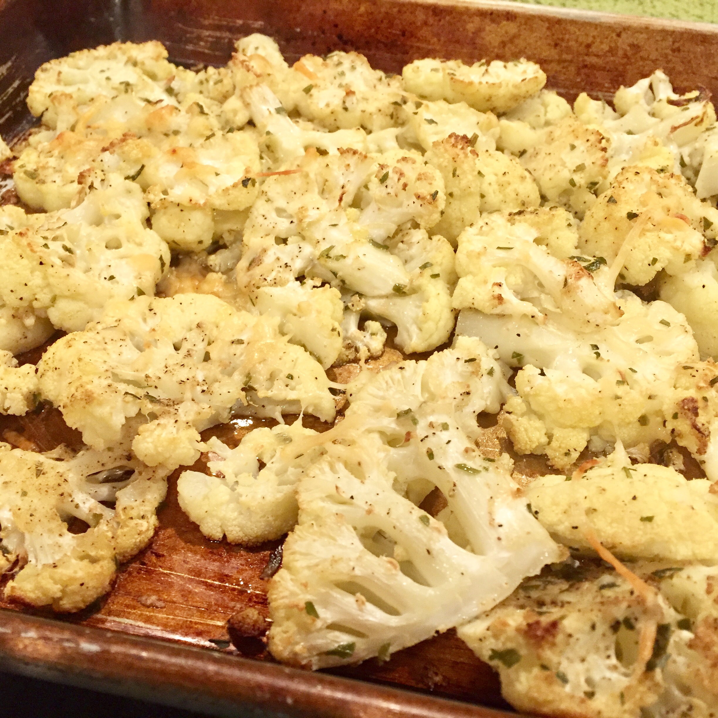 Parmesan-Roasted Cauliflower Fioa