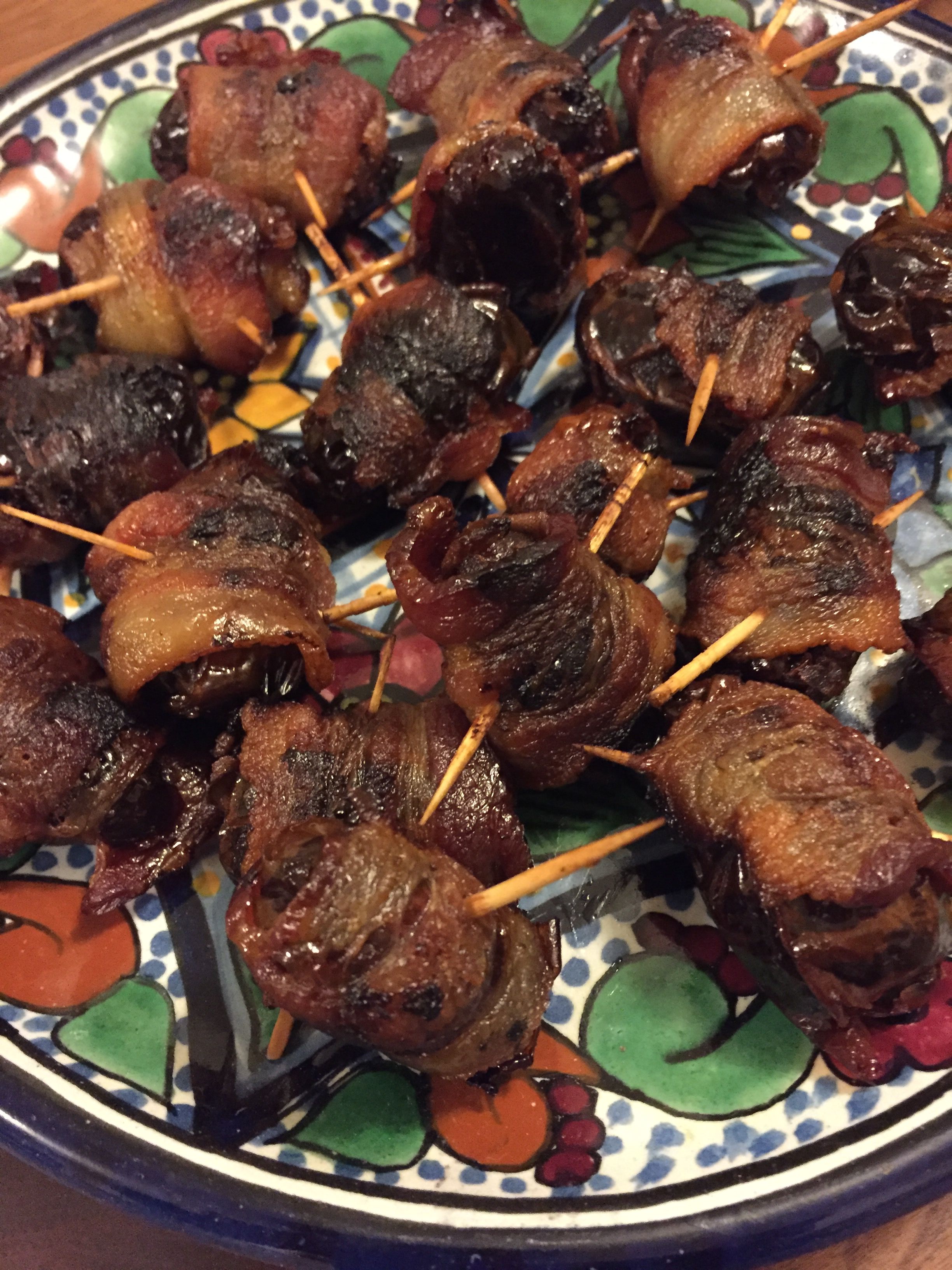 Easy Devils on Horseback with Blue Cheese 
