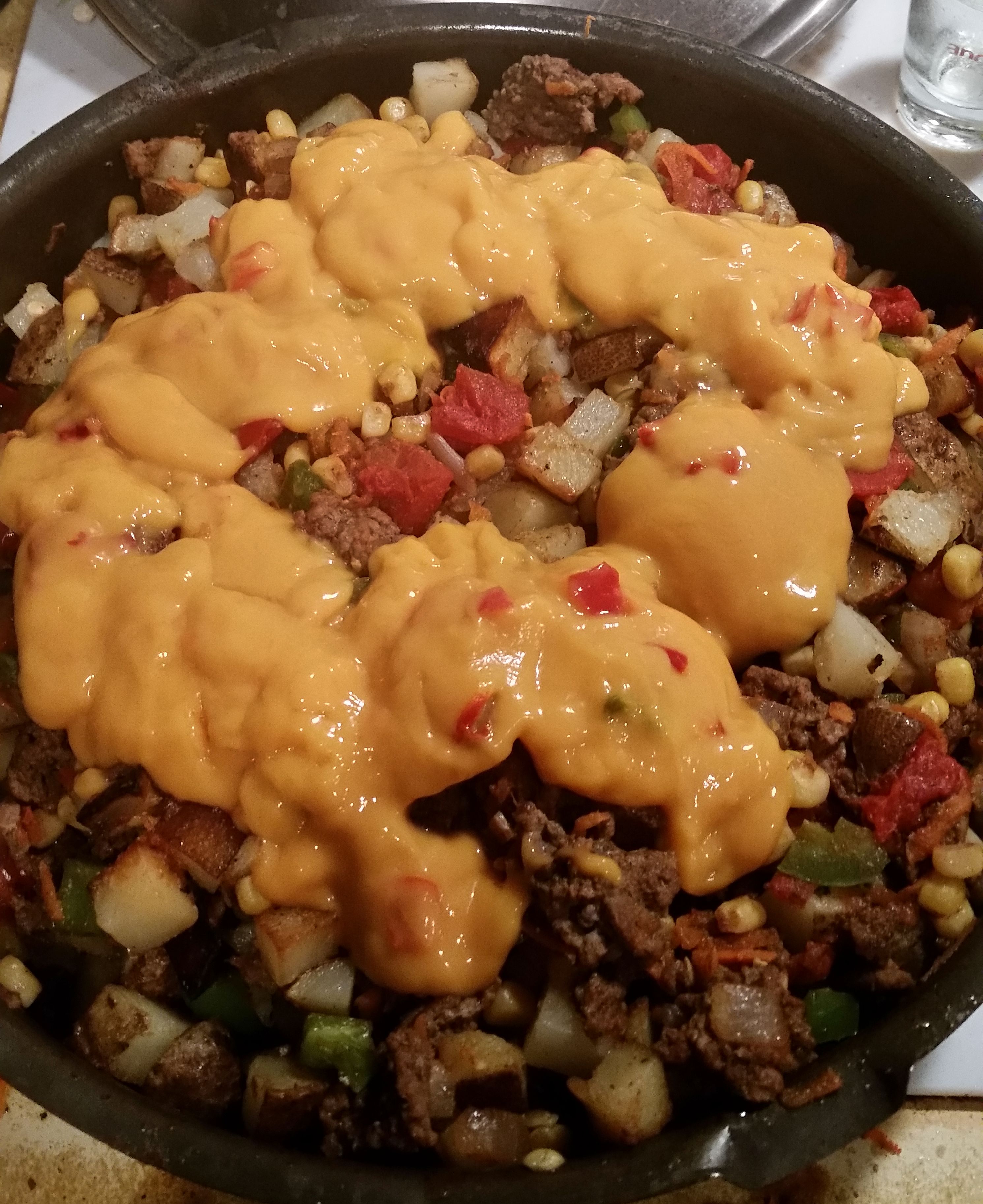 Mexican Ground Beef and Potato Skillet 