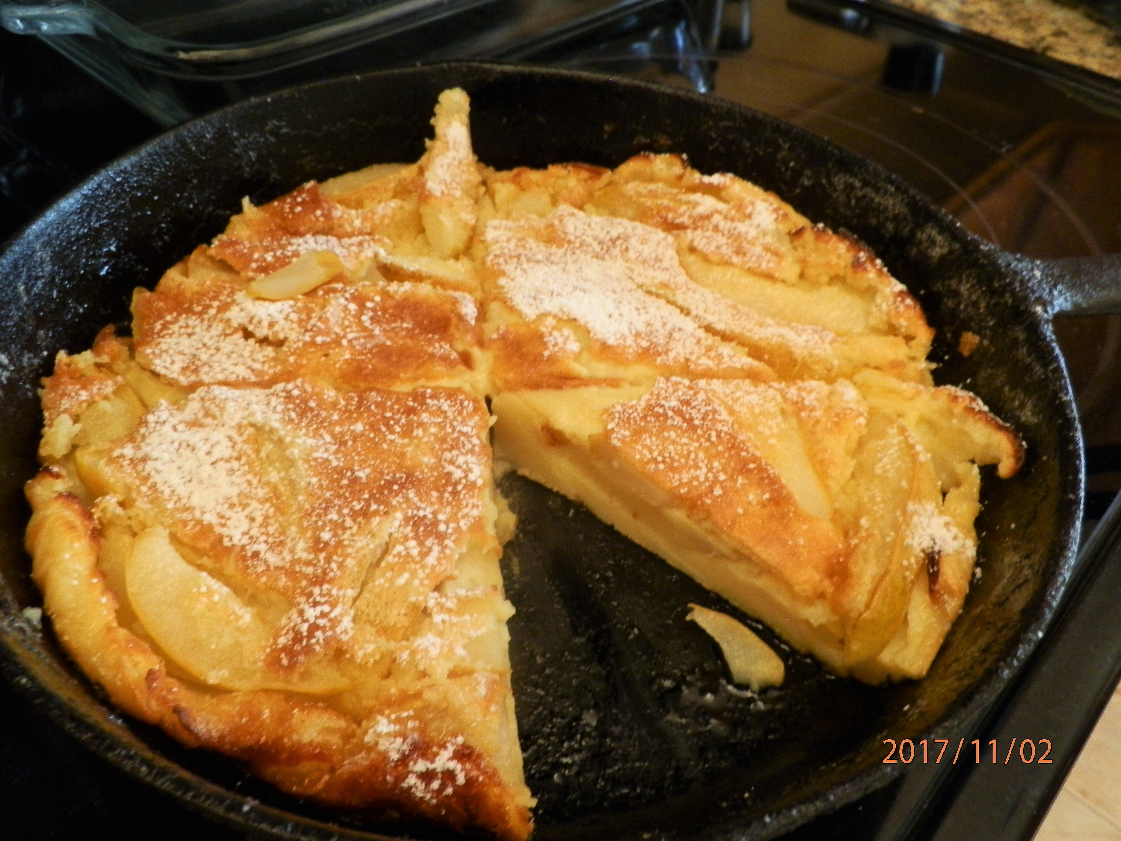 German Pear Pancake catlady