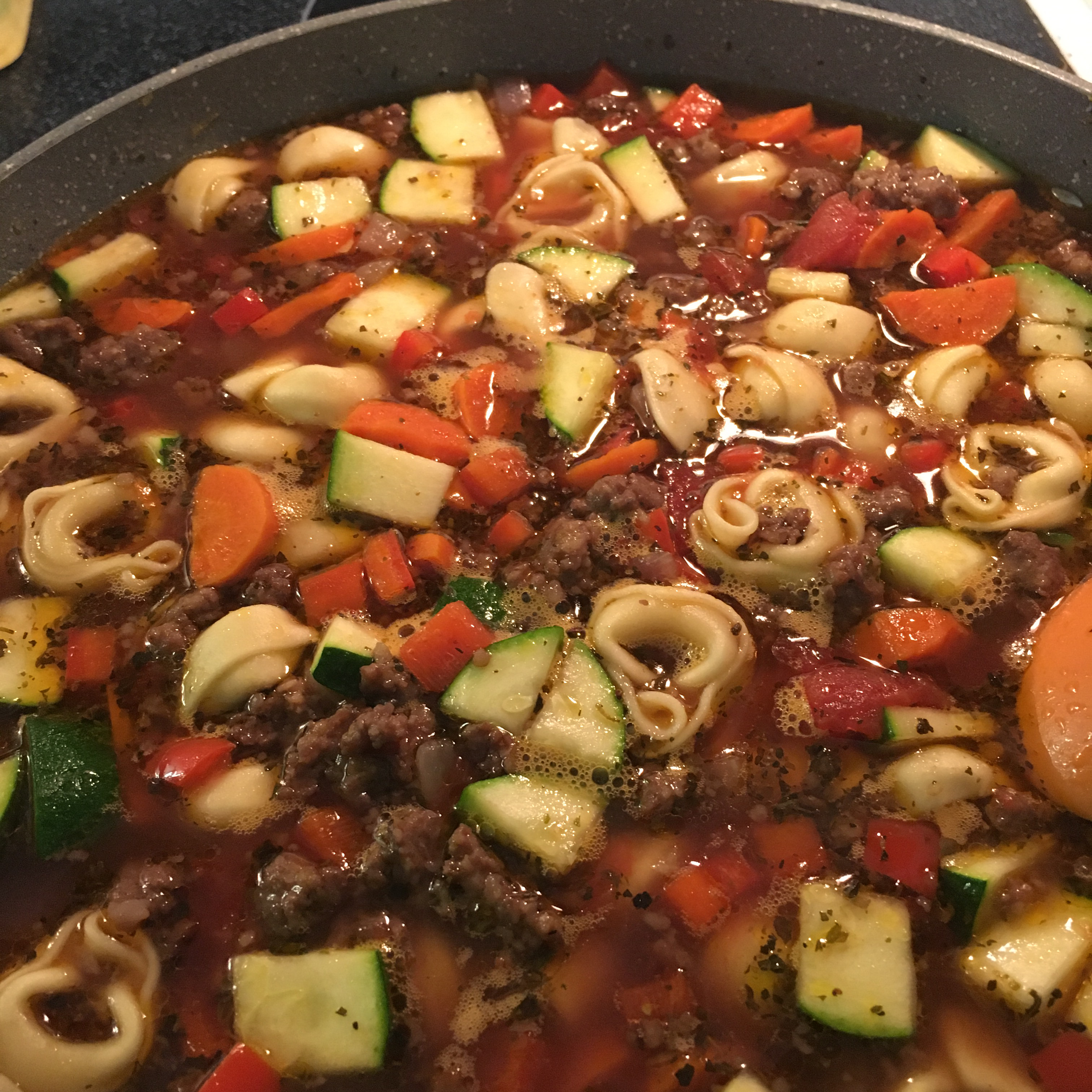 Italian Sausage Tortellini Soup 