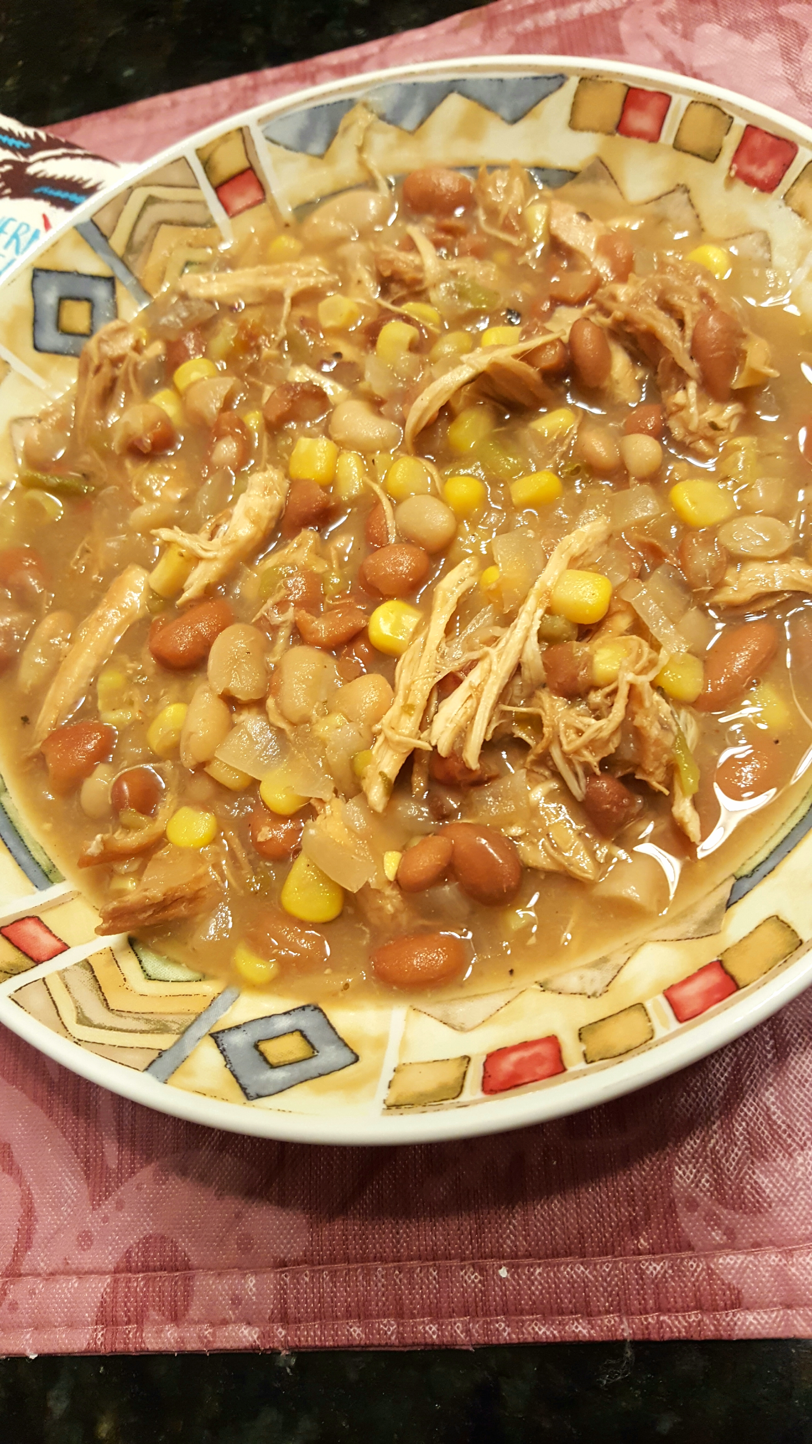 Easy Slow Cooker White Chicken Chili 
