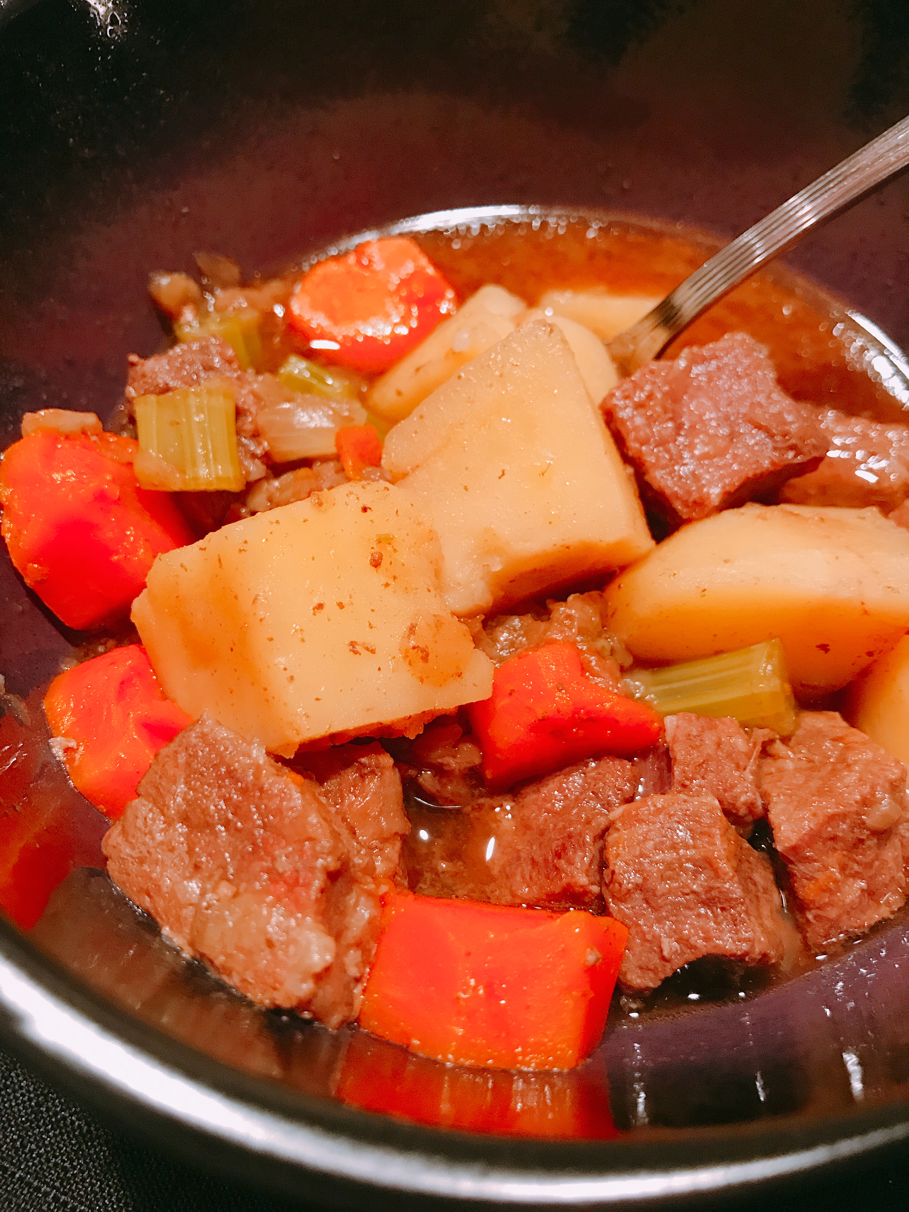 Beef Stew in the Pressure Cooker thedailygourmet
