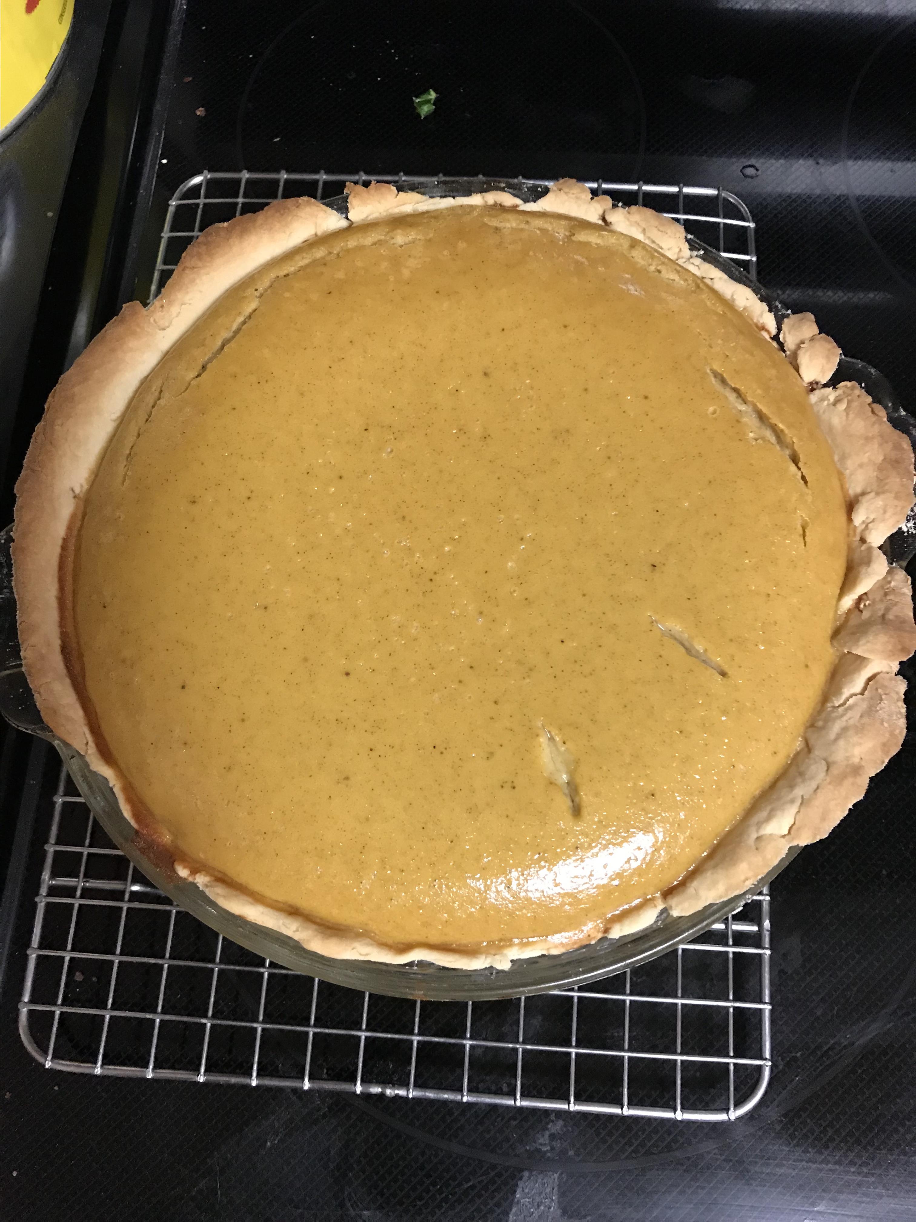 Homemade Fresh Pumpkin Pie
