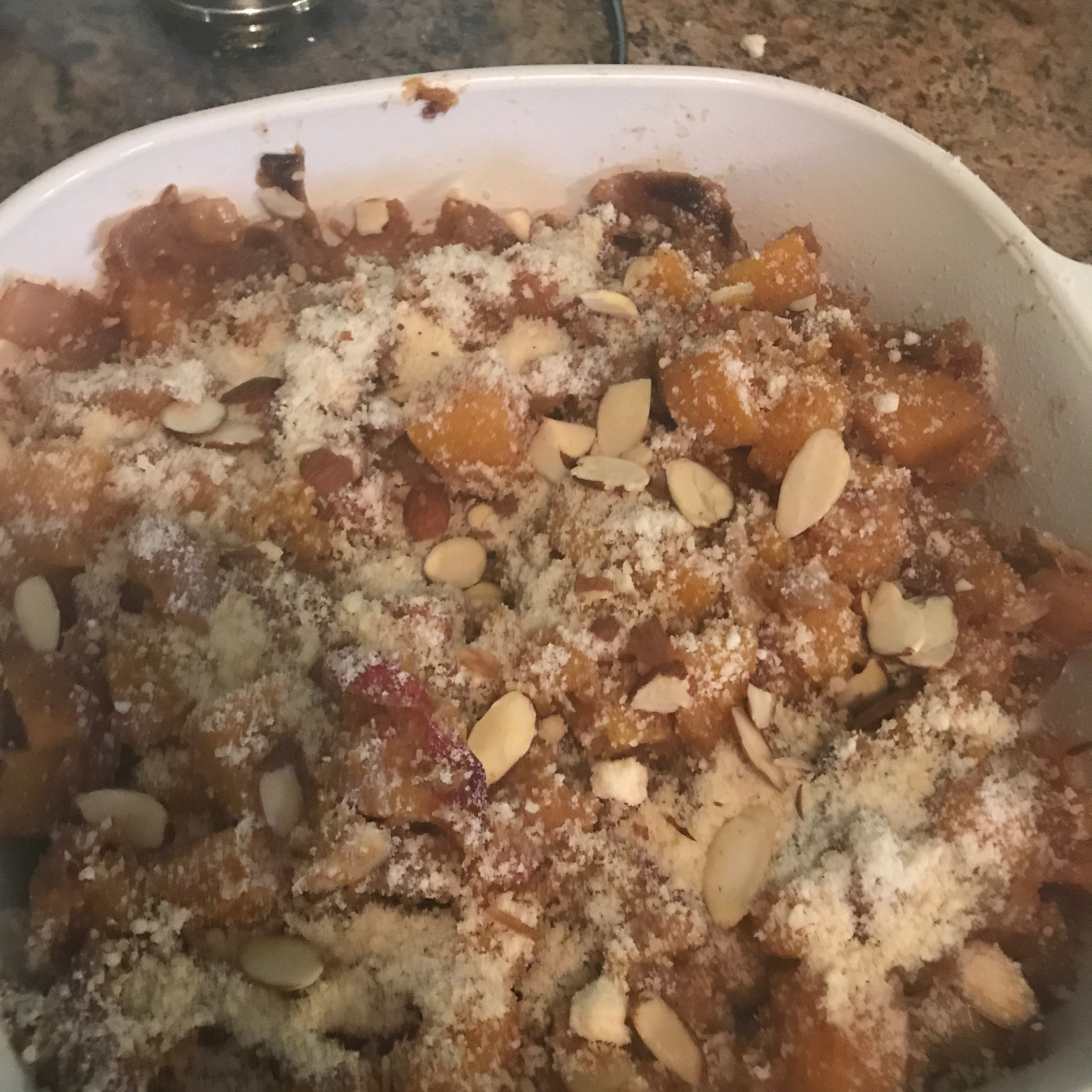Butternut Squash With Cranberries and Almonds 