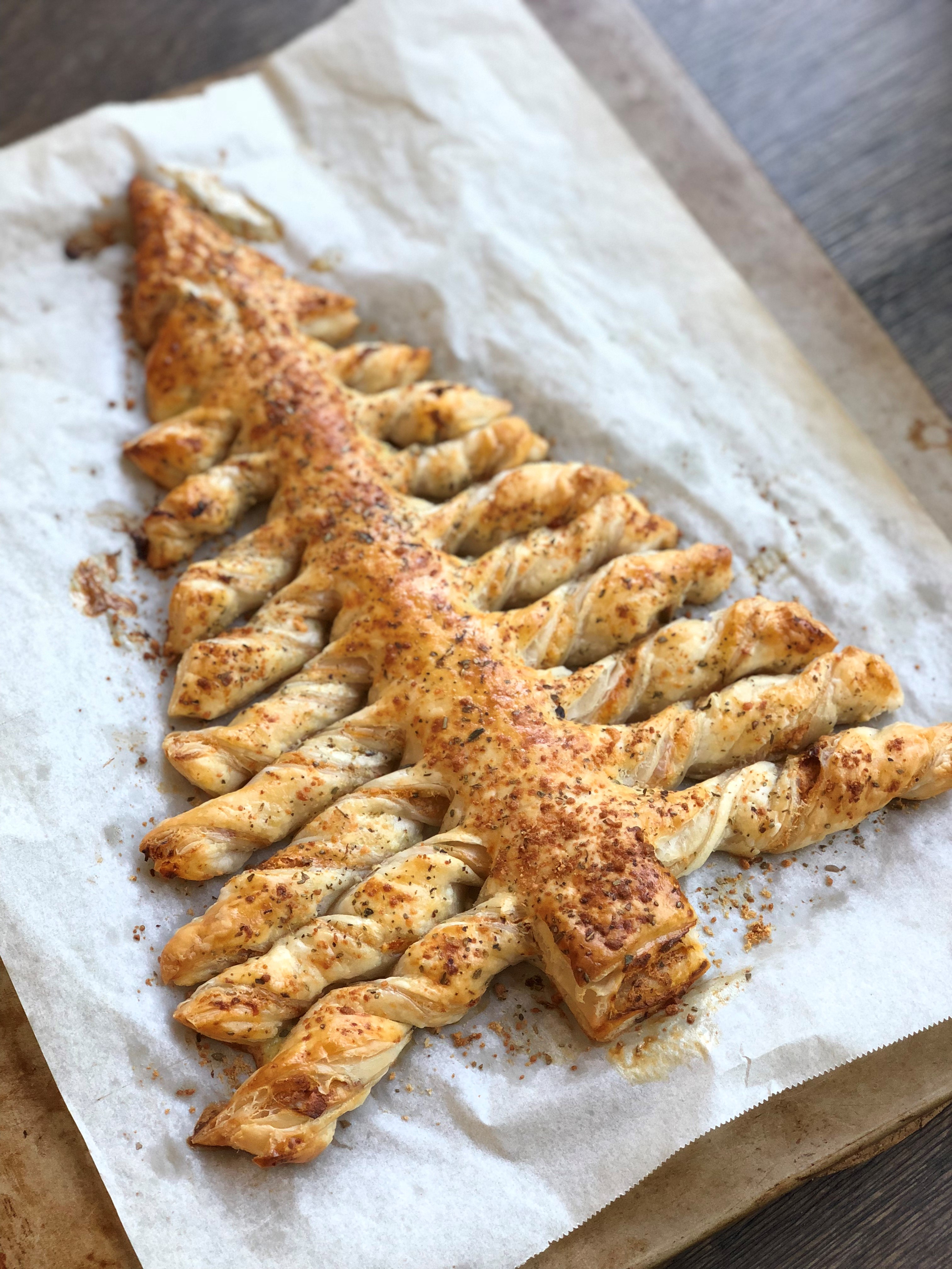 Savory Puff Pastry Christmas Tree Diana Moutsopoulos