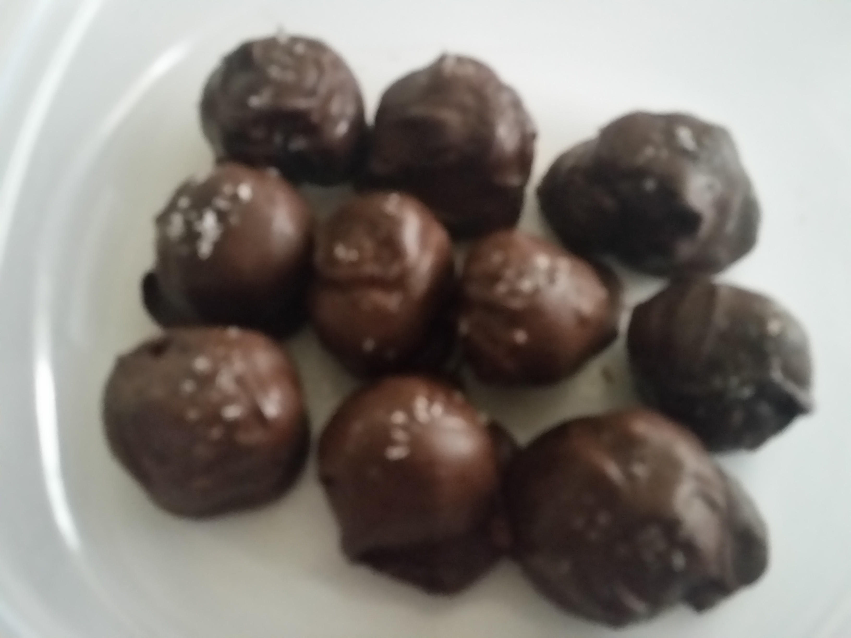 Salted Dark Chocolate Hazelnut Caramel Truffles Sherri Buxton