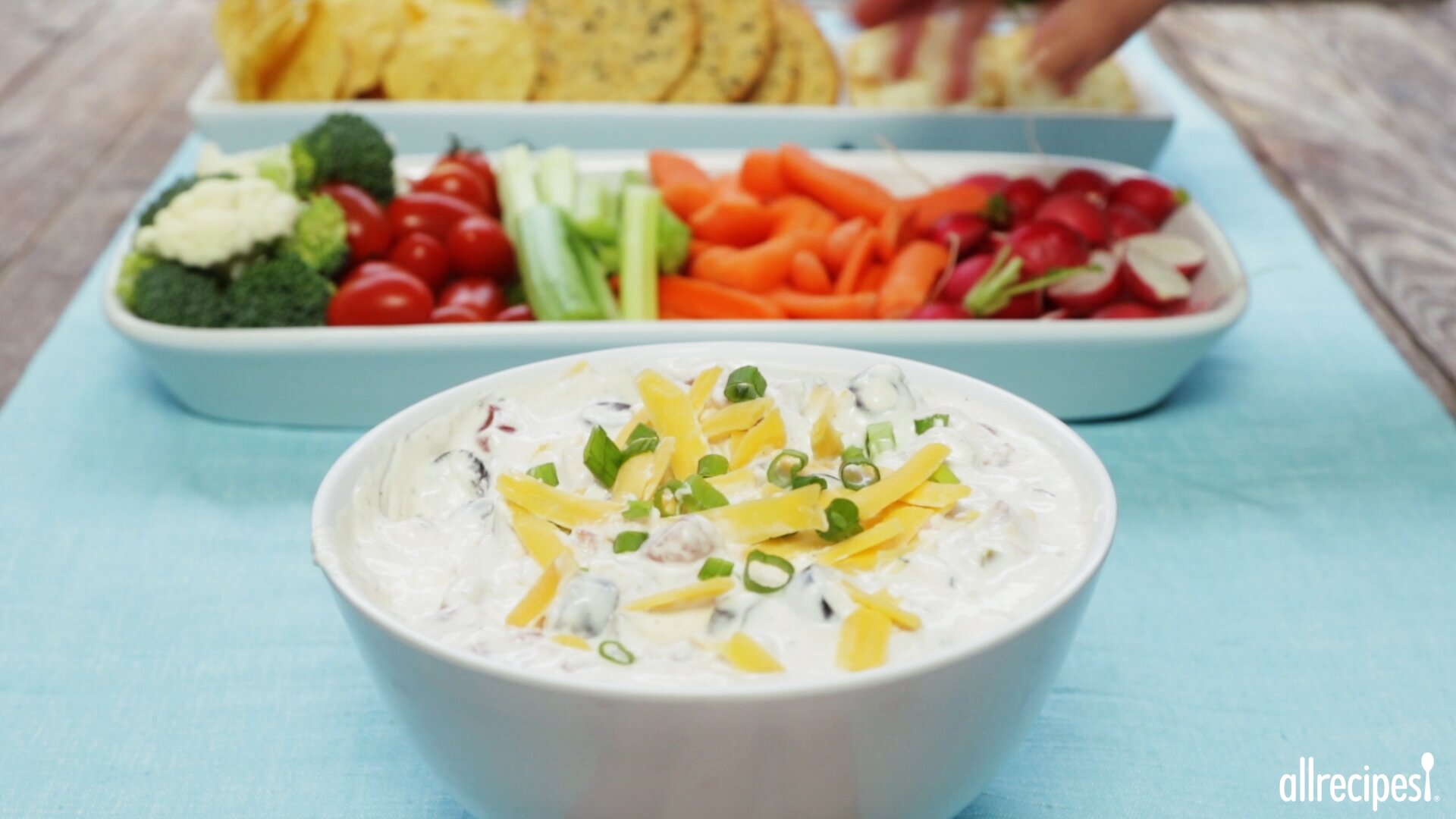 Cheesy Sour Cream And Salsa Dip Recipe Allrecipes