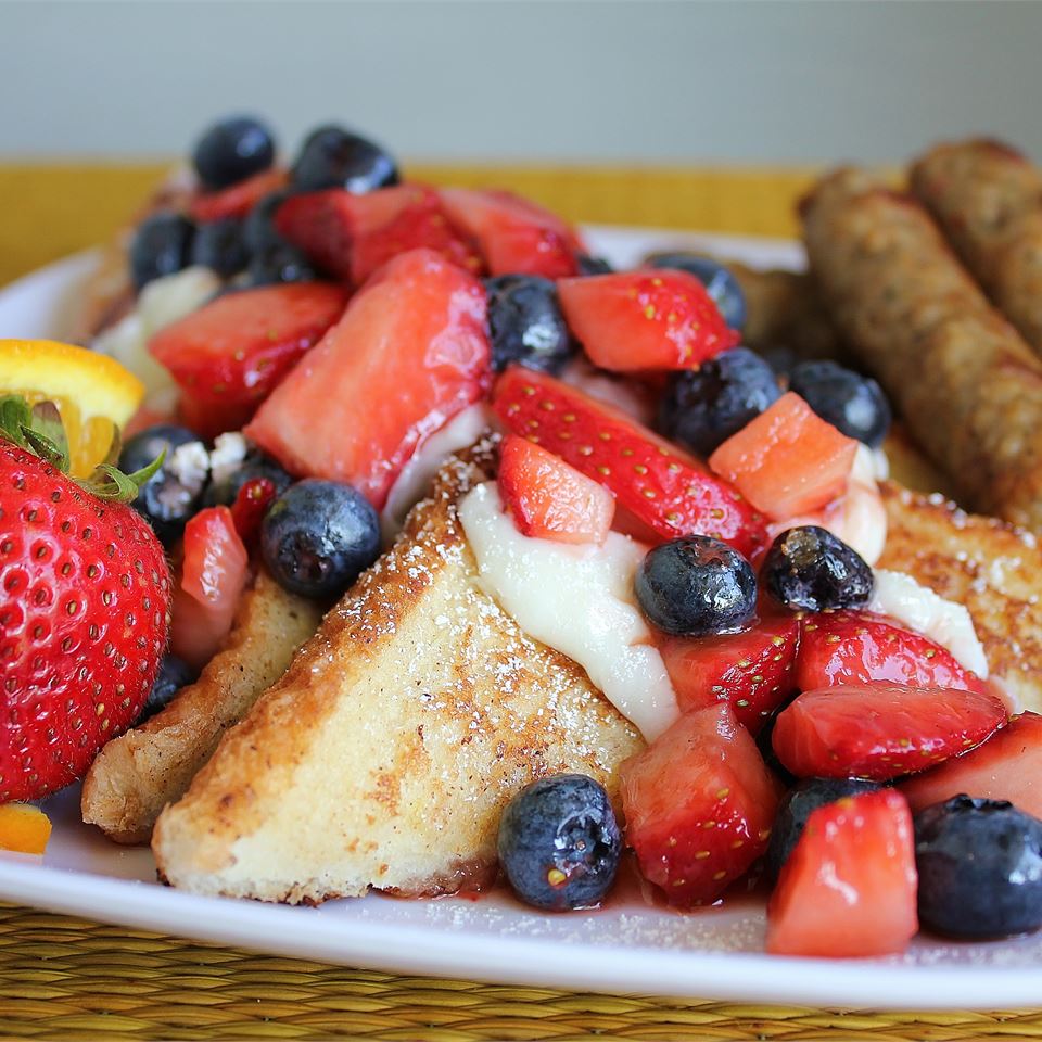 Red, White, and Blue French Toast