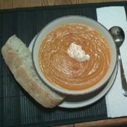 Sweet Potato, Carrot, Apple, and Red Lentil Soup 