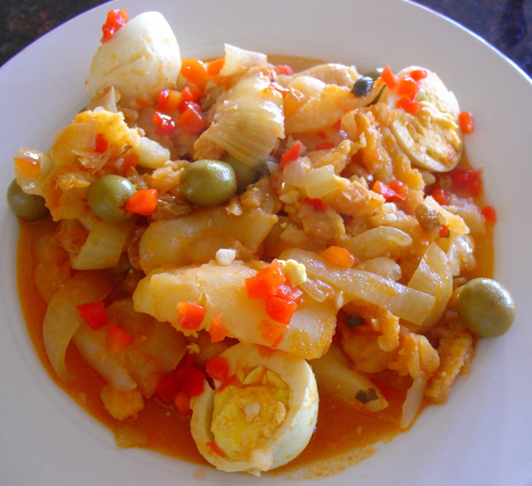 Bacalao a la Vizcaina (Basque Style Codfish Stew)