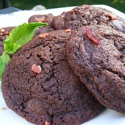 Chocolate-Chocolate Chip Bacon Cookies 