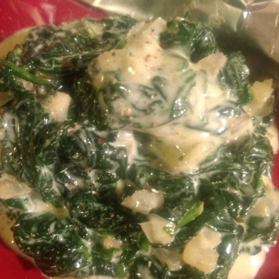 Fast and Easy Creamed Spinach 