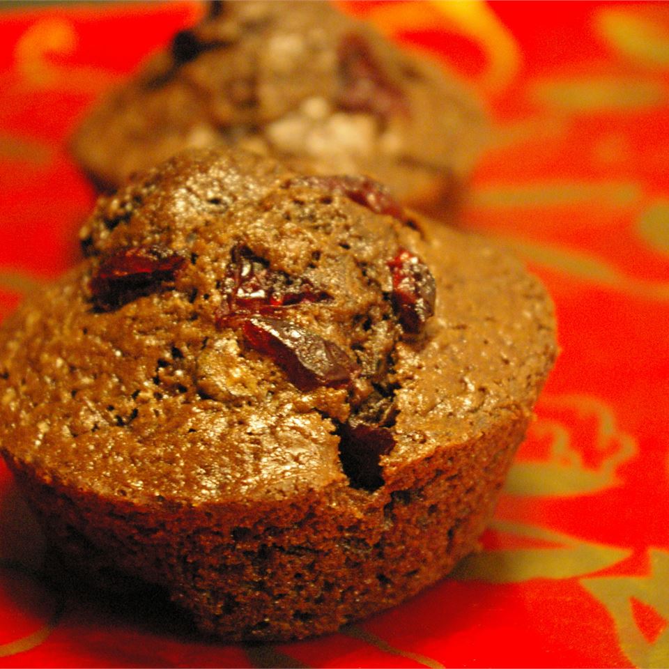 Chocolate Chocolate Chip Nut Muffins 