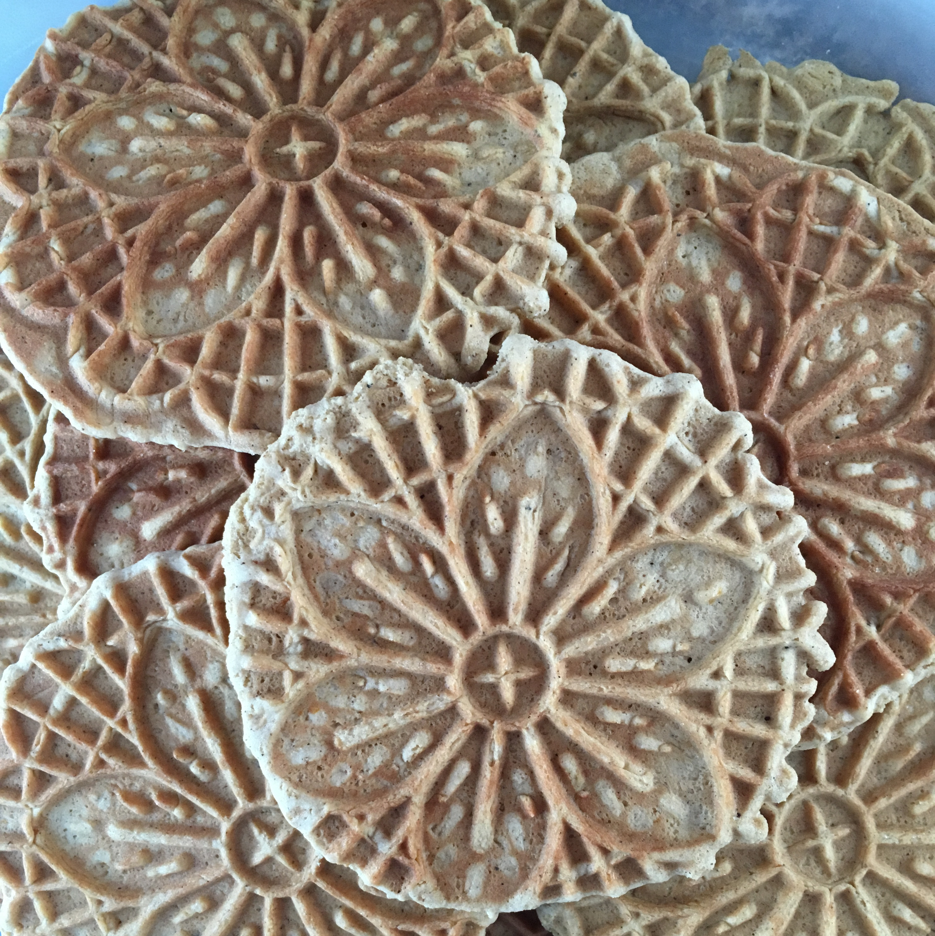 Gingerbread Pizzelle