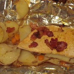 Bacon and Chicken Foil Packets 