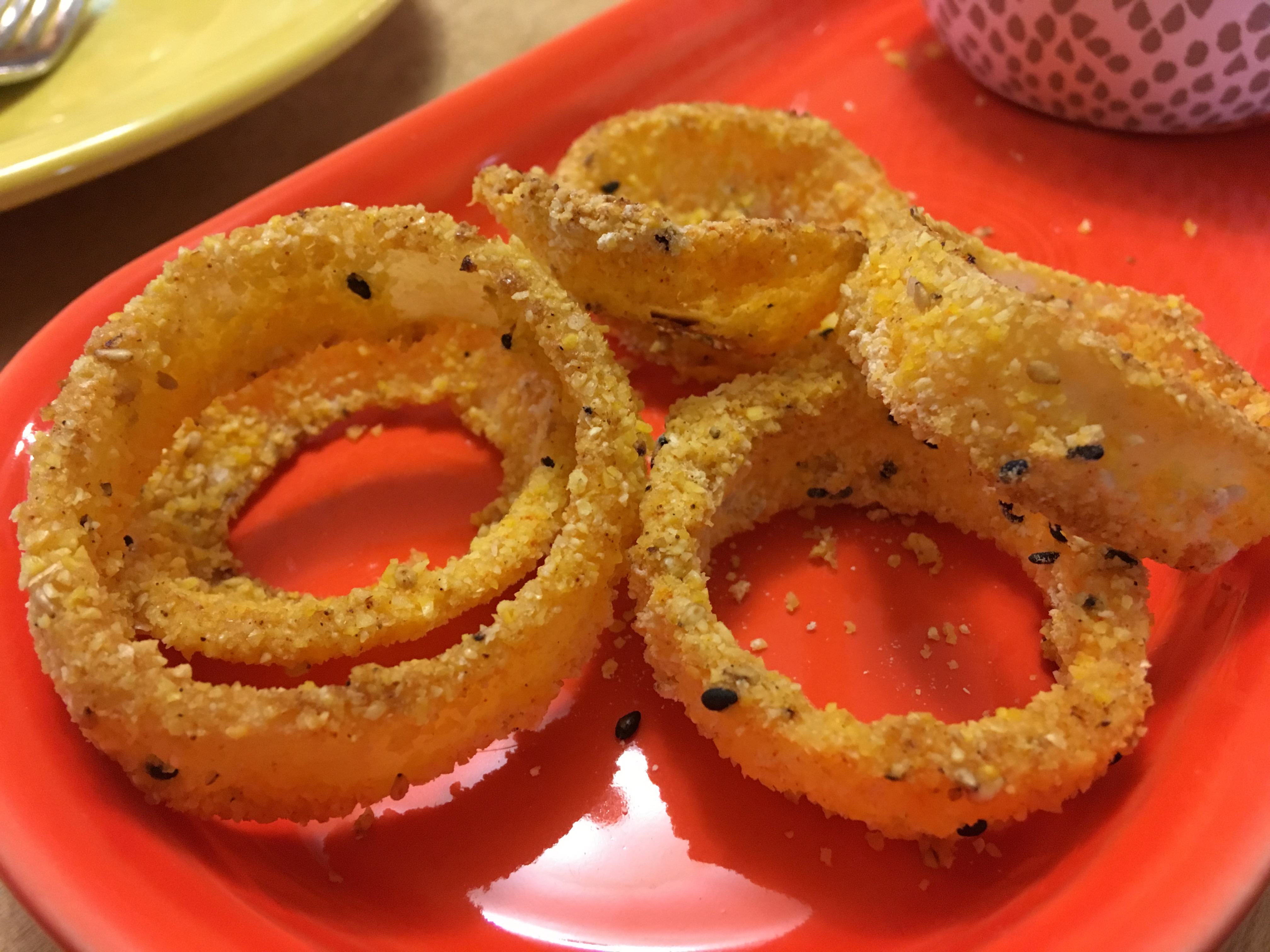 Vegan Baked Onion Rings vegmomandkids2