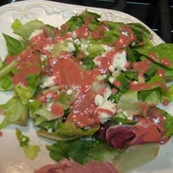 Green Salad with Cranberry Vinaigrette 