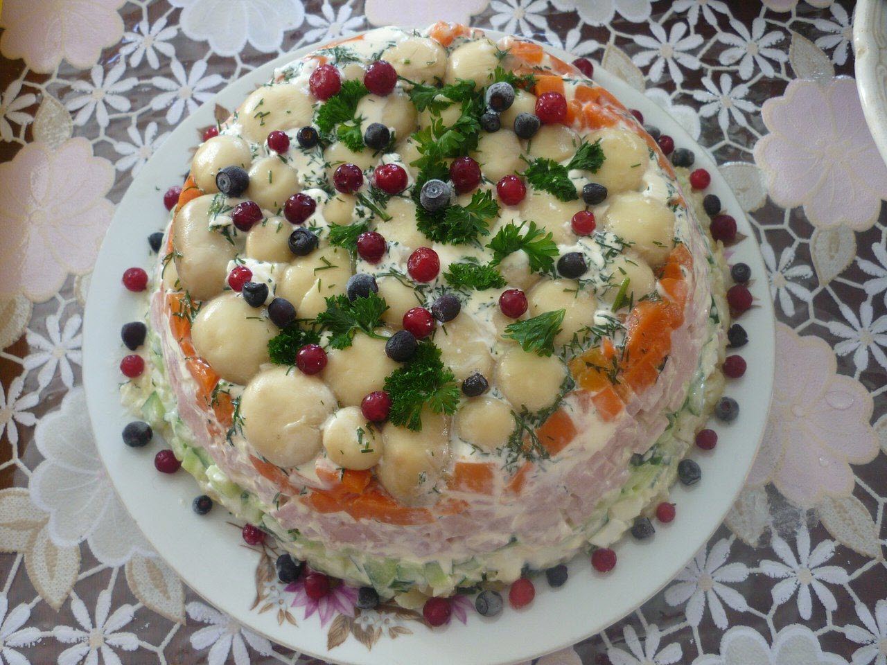 Russian Layered Salad AllrecipesPhoto