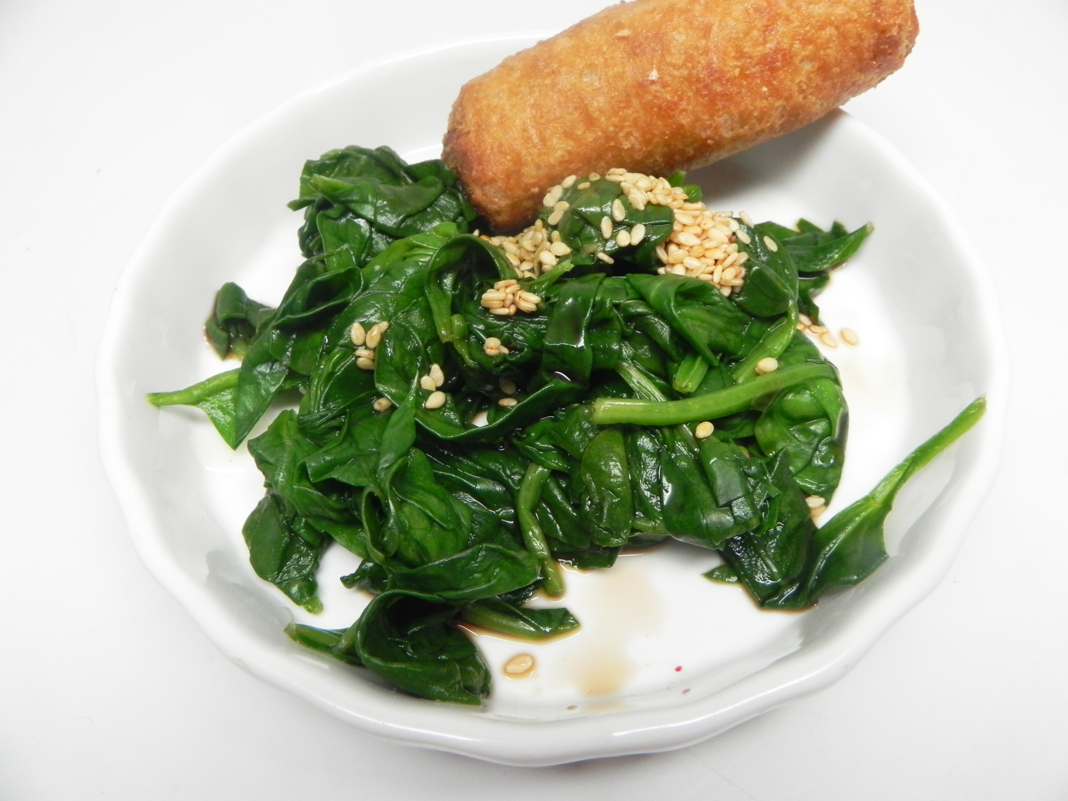Vegan Japanese Spinach Salad 