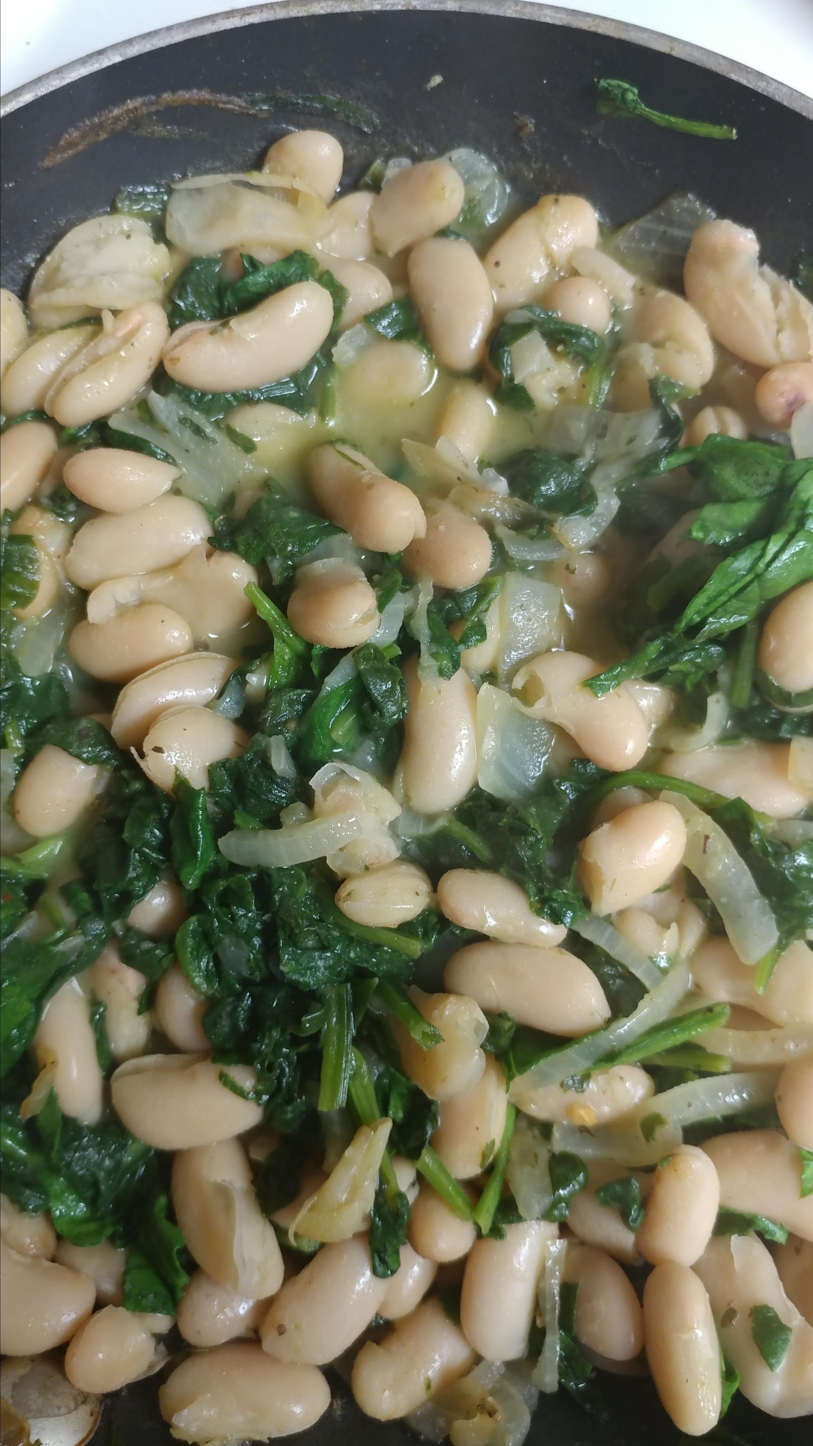 Greens with Cannellini Beans and Pancetta DJ Dansby