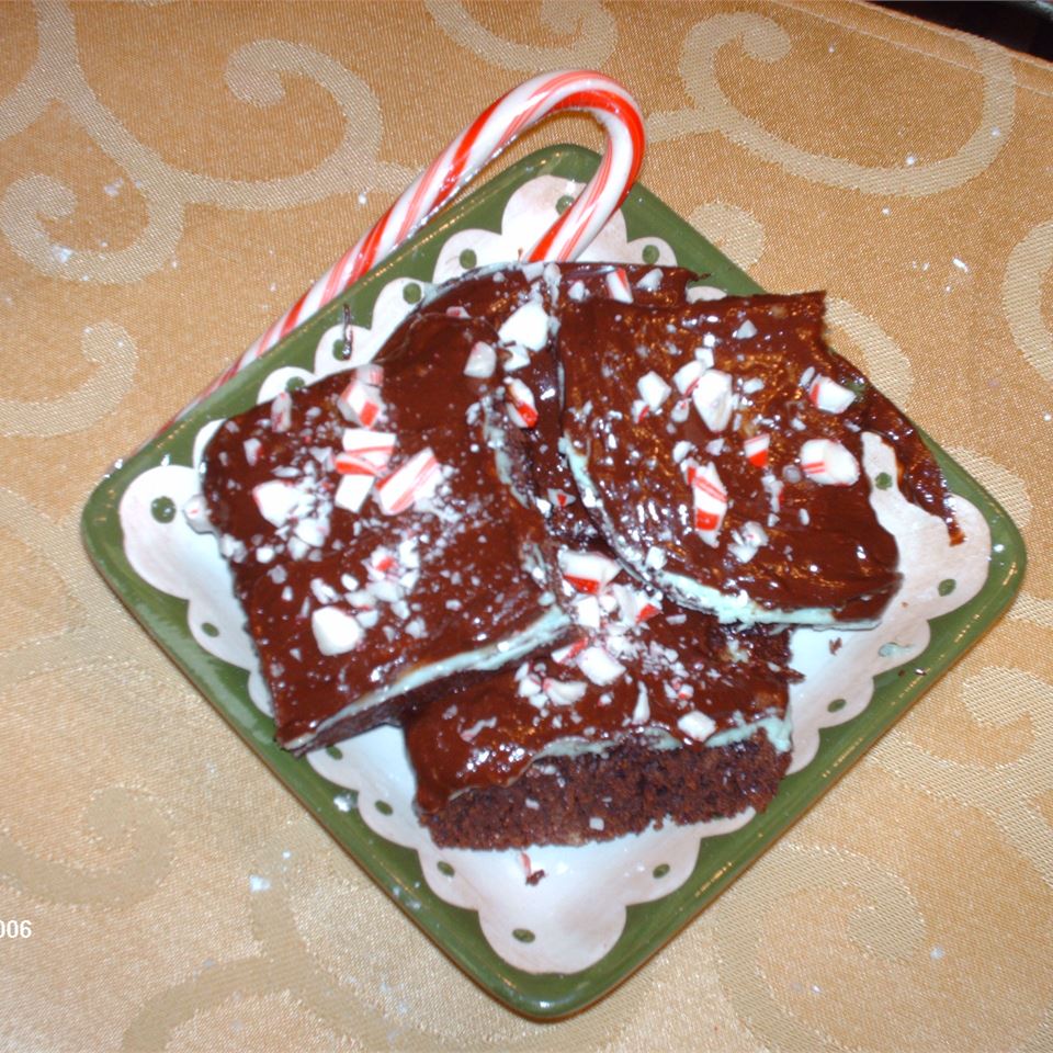 Chocolate Mint Cake Squares