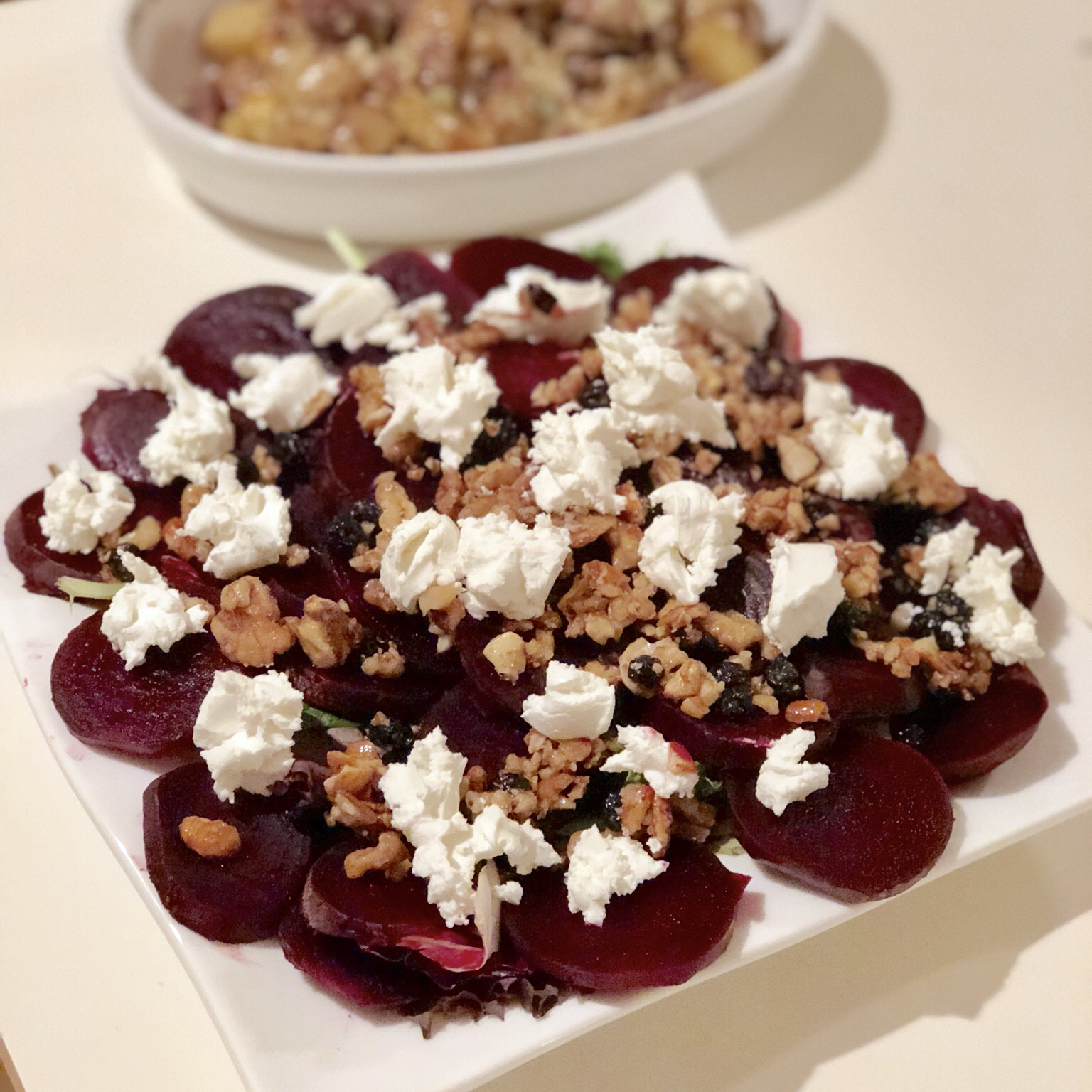 Beet Salad with Goat Cheese 