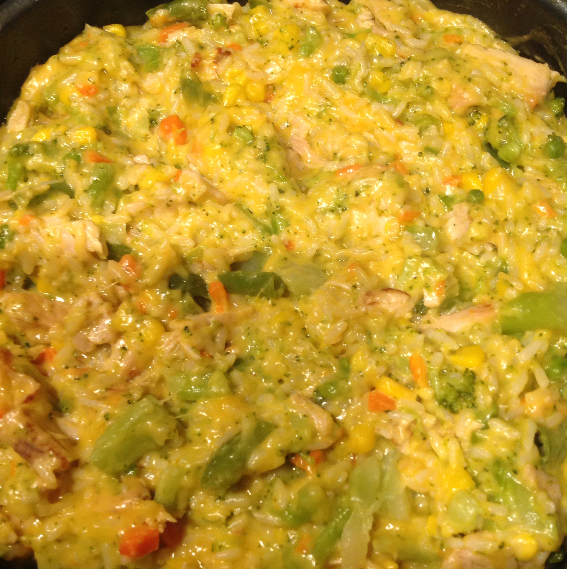 One Pot Easy Cheesy Vegetables and Rice Erin Sutor