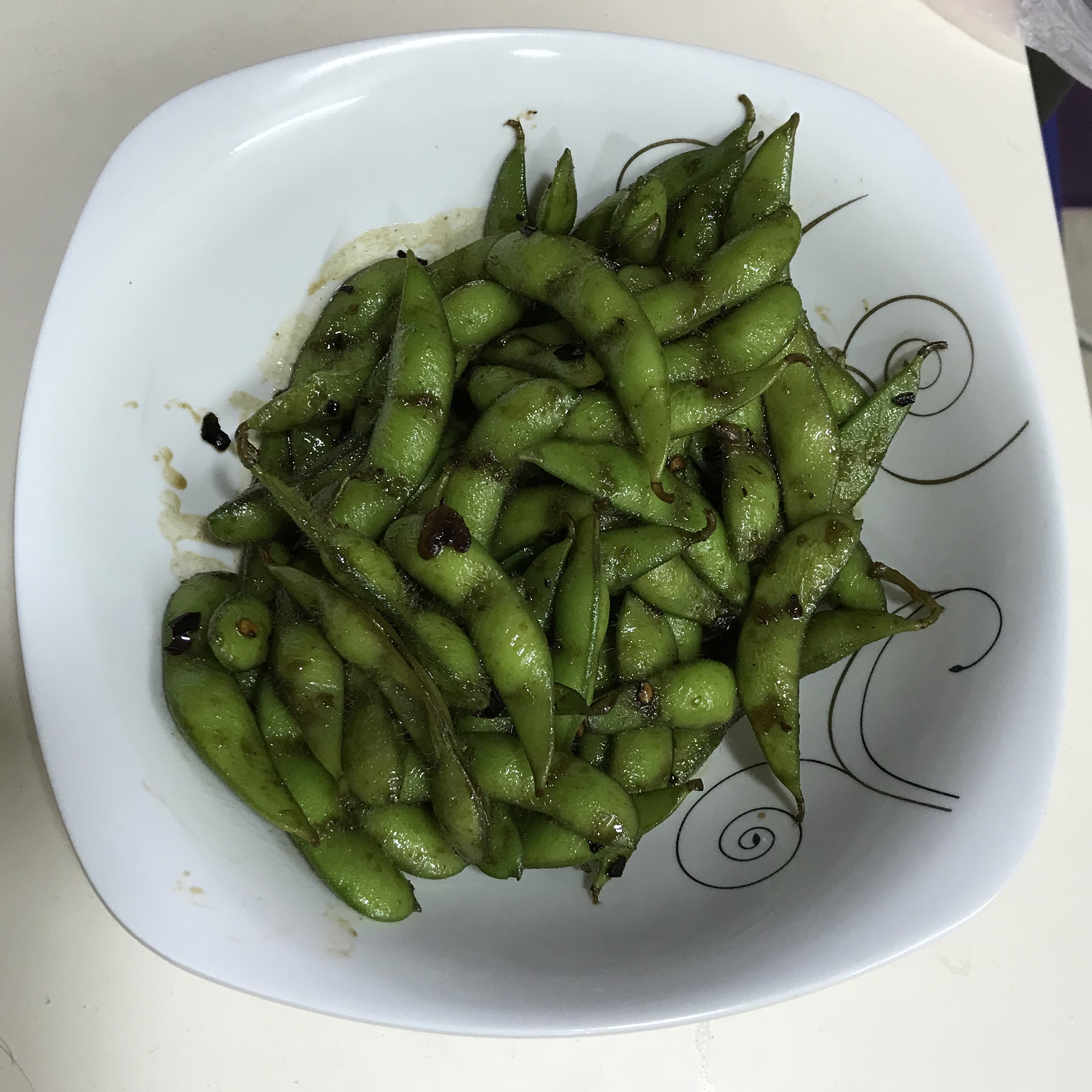 Szechuan Edamame (Soy Beans) 