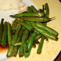 Dad's Pan-Fried Green Beans 