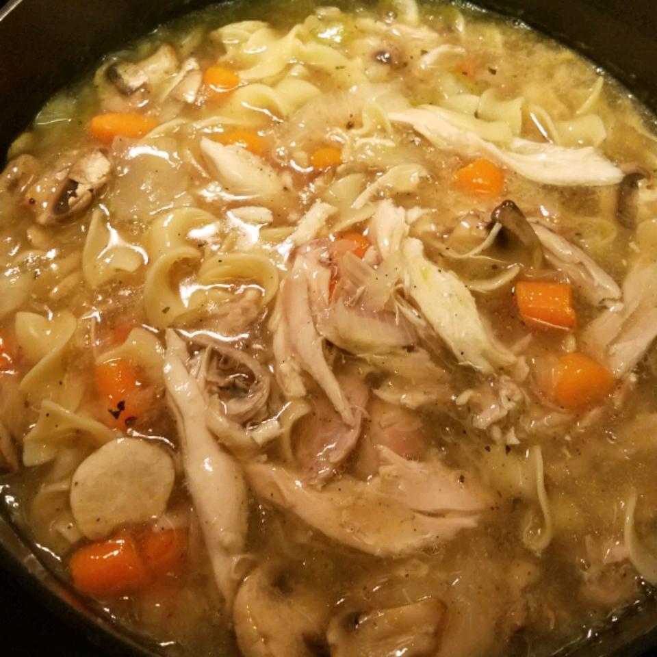 Grandma's Chicken Soup with Homemade Noodles 