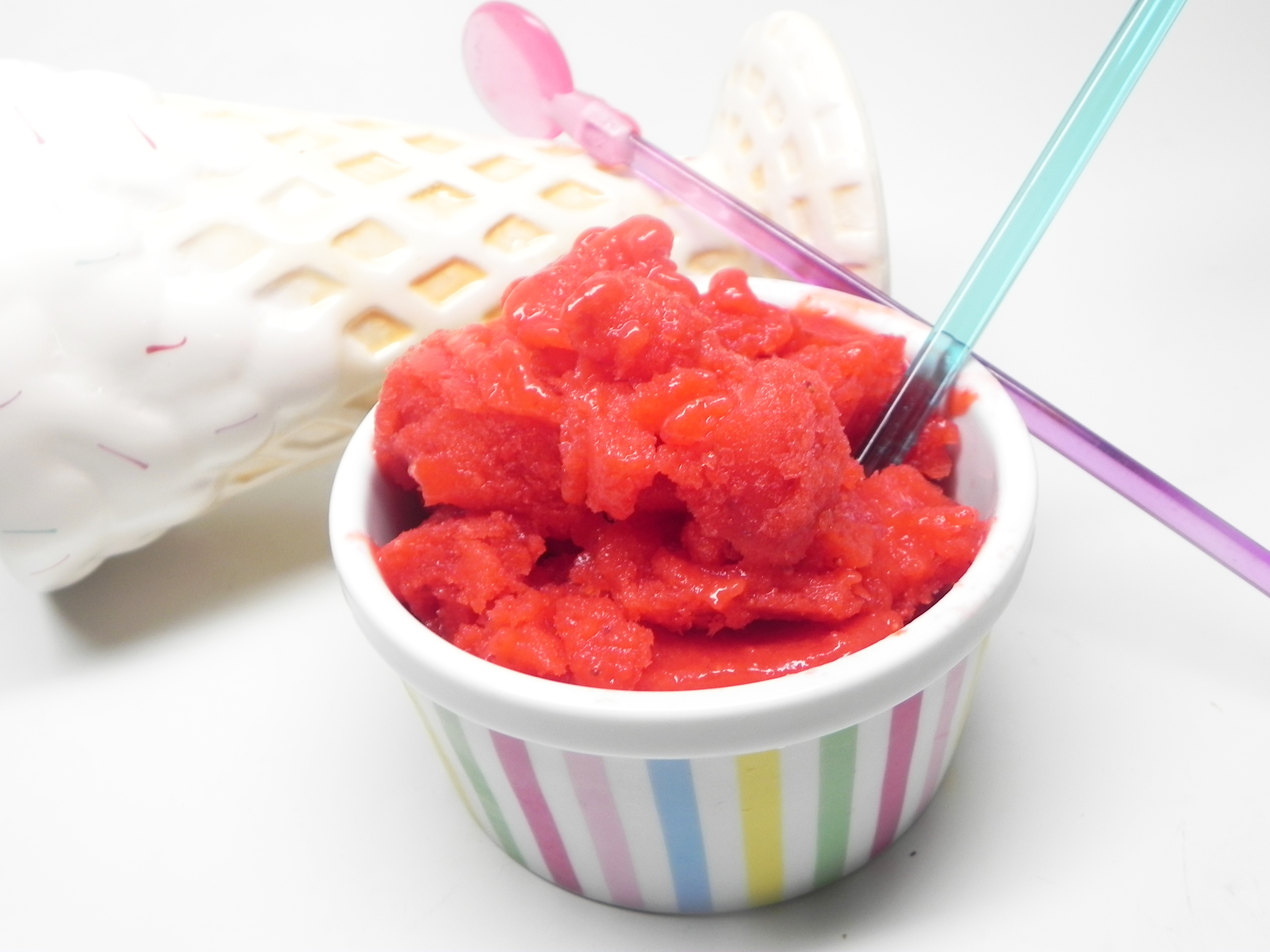 Healthy and Tasty Strawberry Sherbet