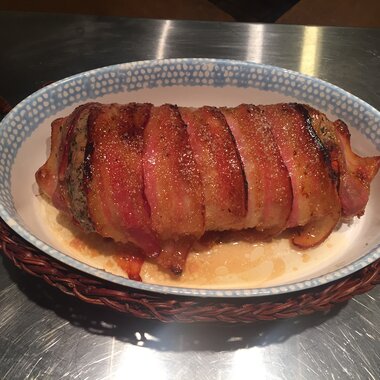 Sweet Bacon Wrapped Pork Loin Recipe Allrecipes